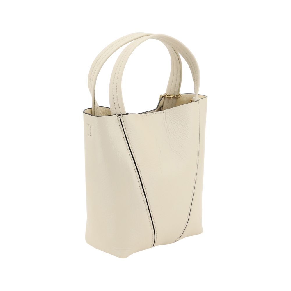 Beige Calf Leather Bos Taurus Shoulder Bag