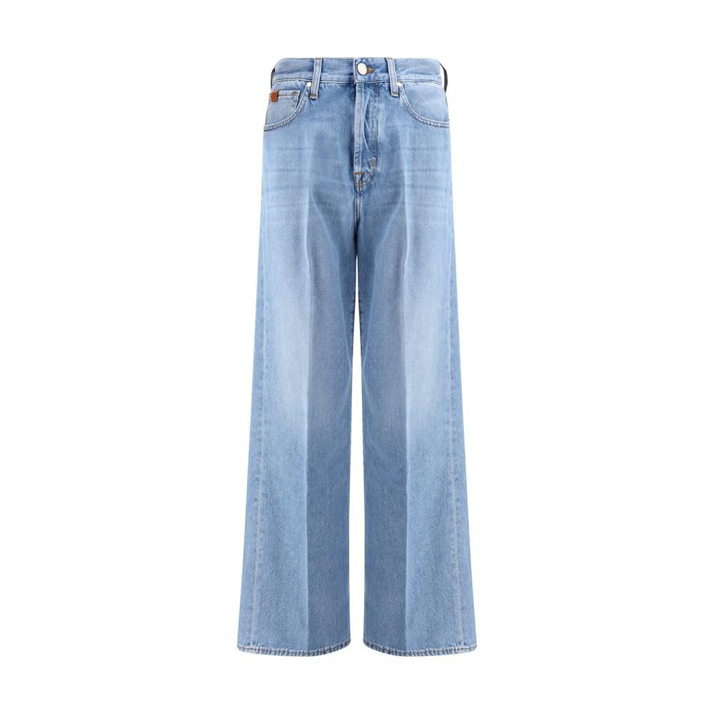 Light Blue Cotton Jeans Denim