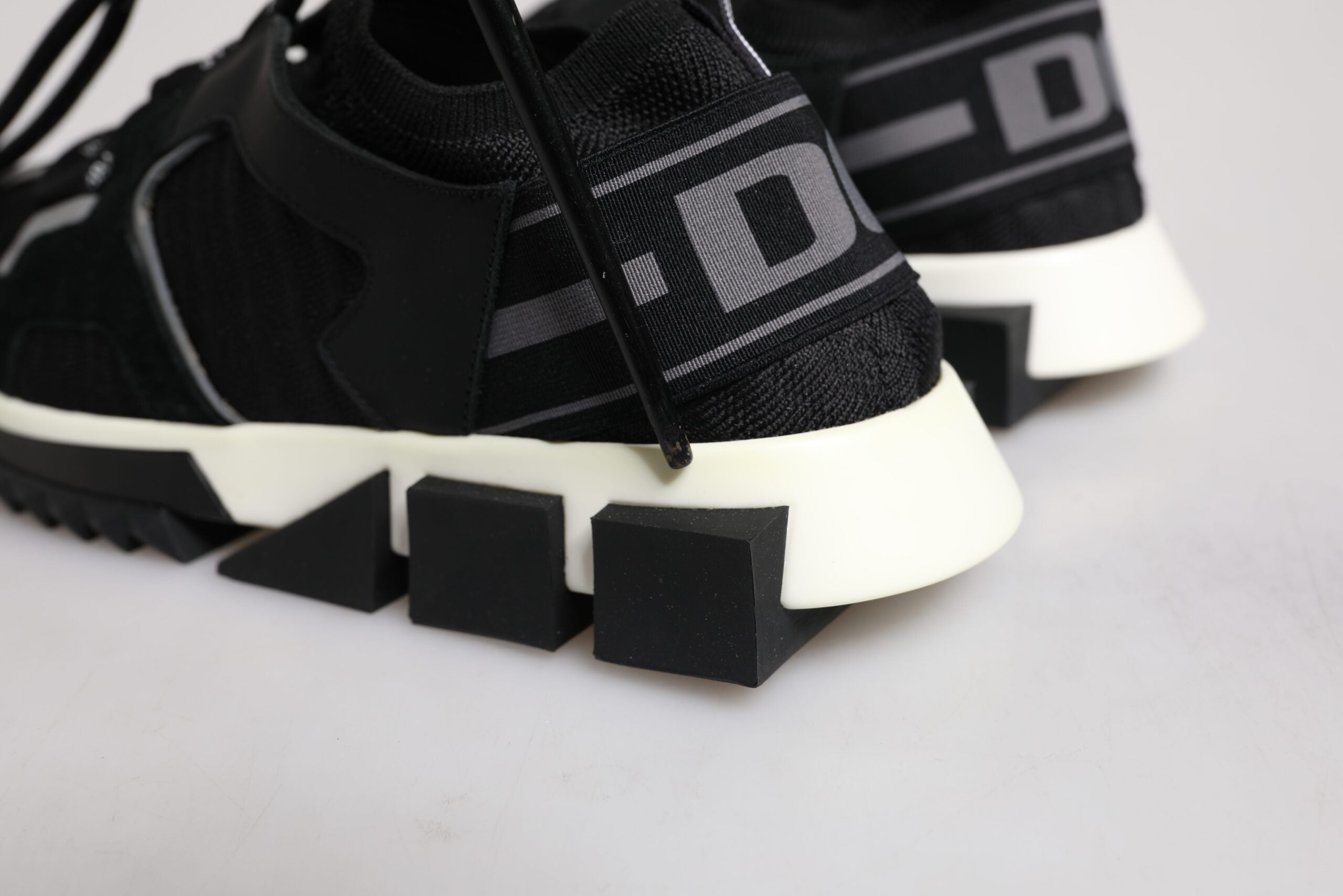 Black Mesh Sorrento Trekking Sneakers Shoes