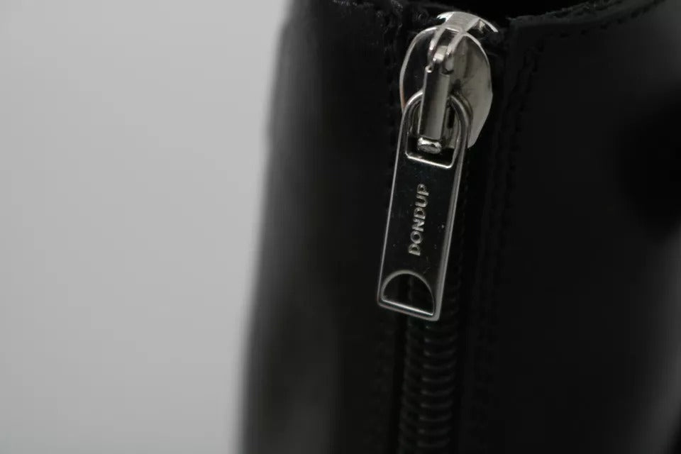 Black Fashion Buckled Zipper Ankle Boots Shoes