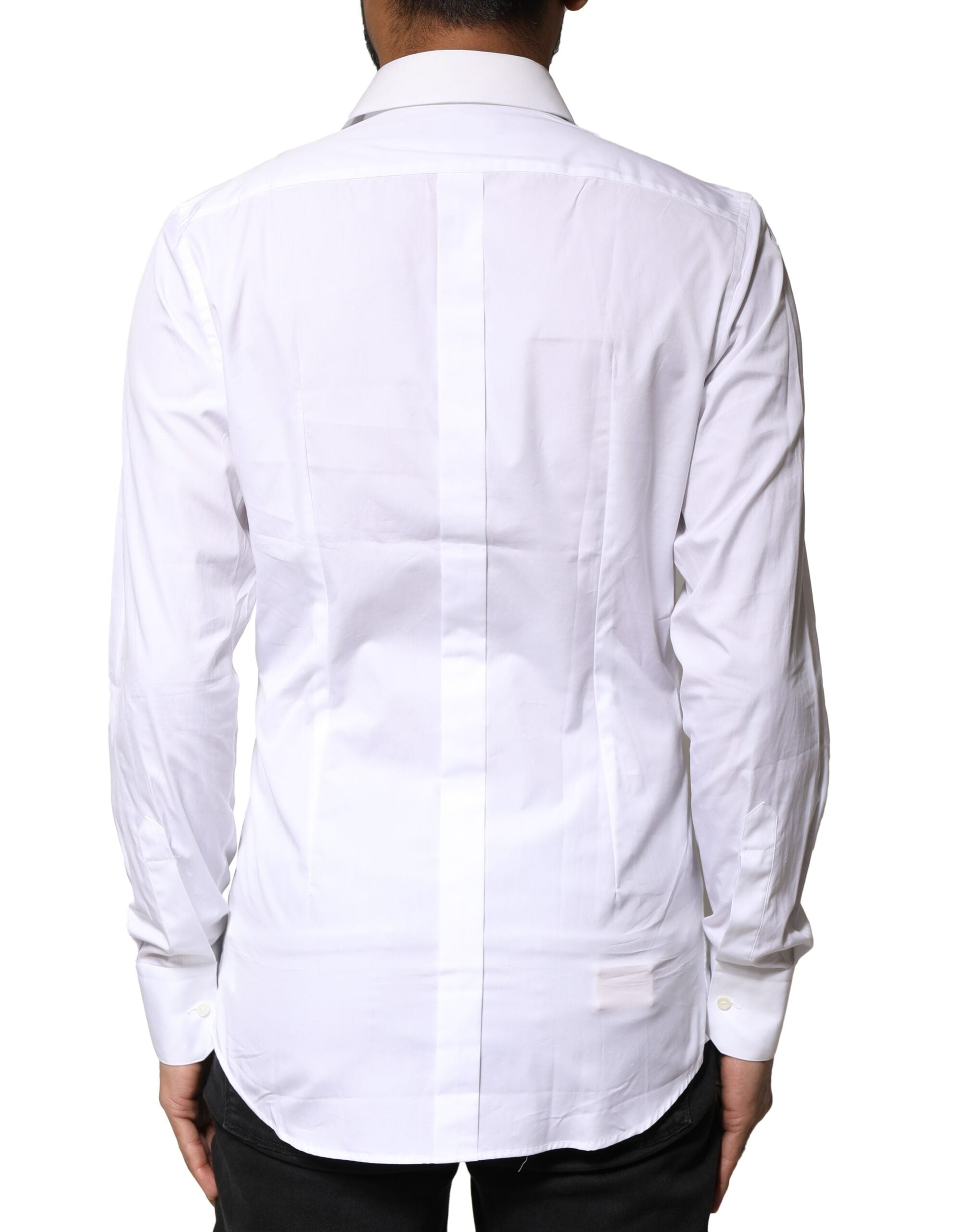 White GOLD Cotton Long Sleeves Men Dress Shirt