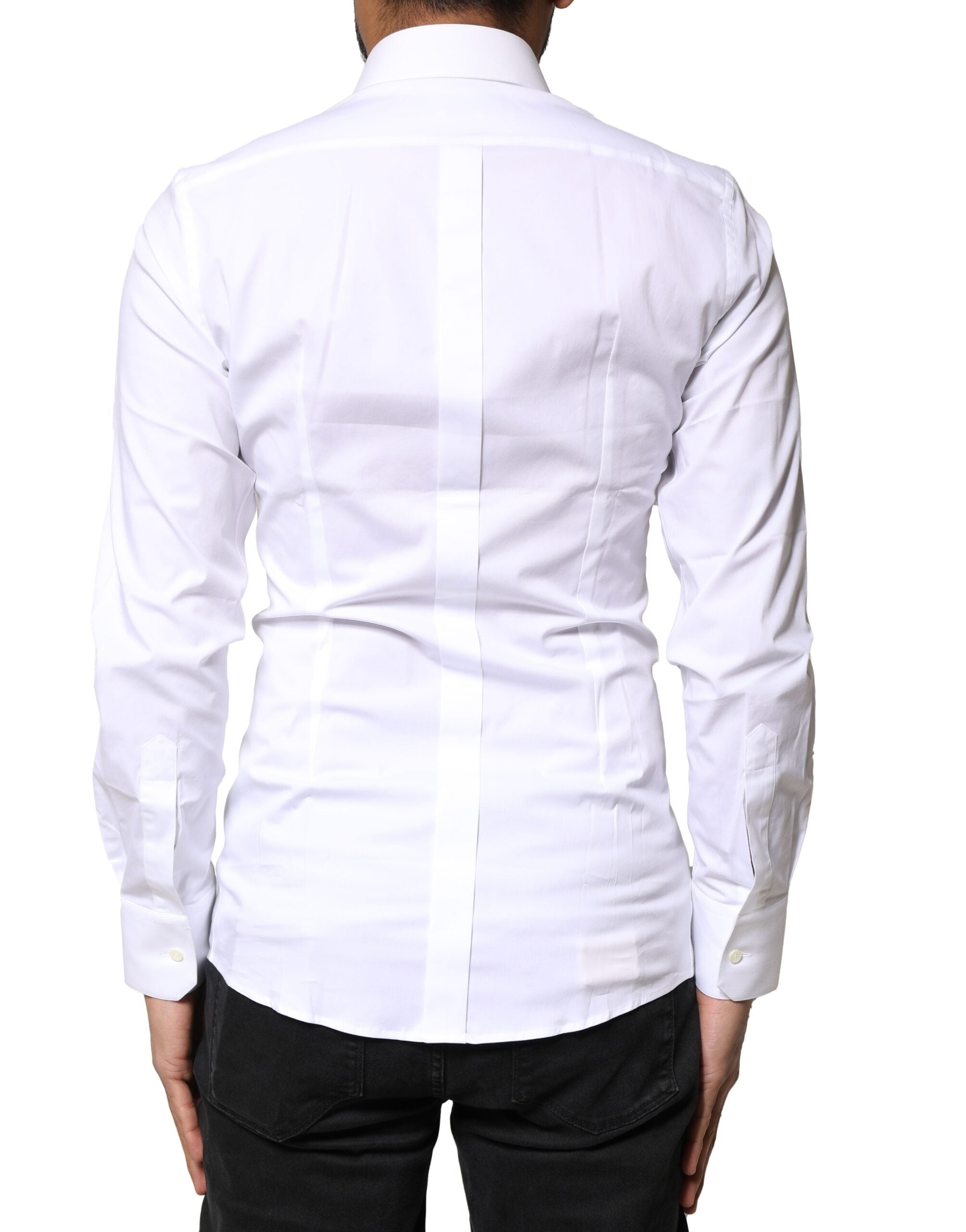 White GOLD Cotton Long Sleeves Dress Shirt