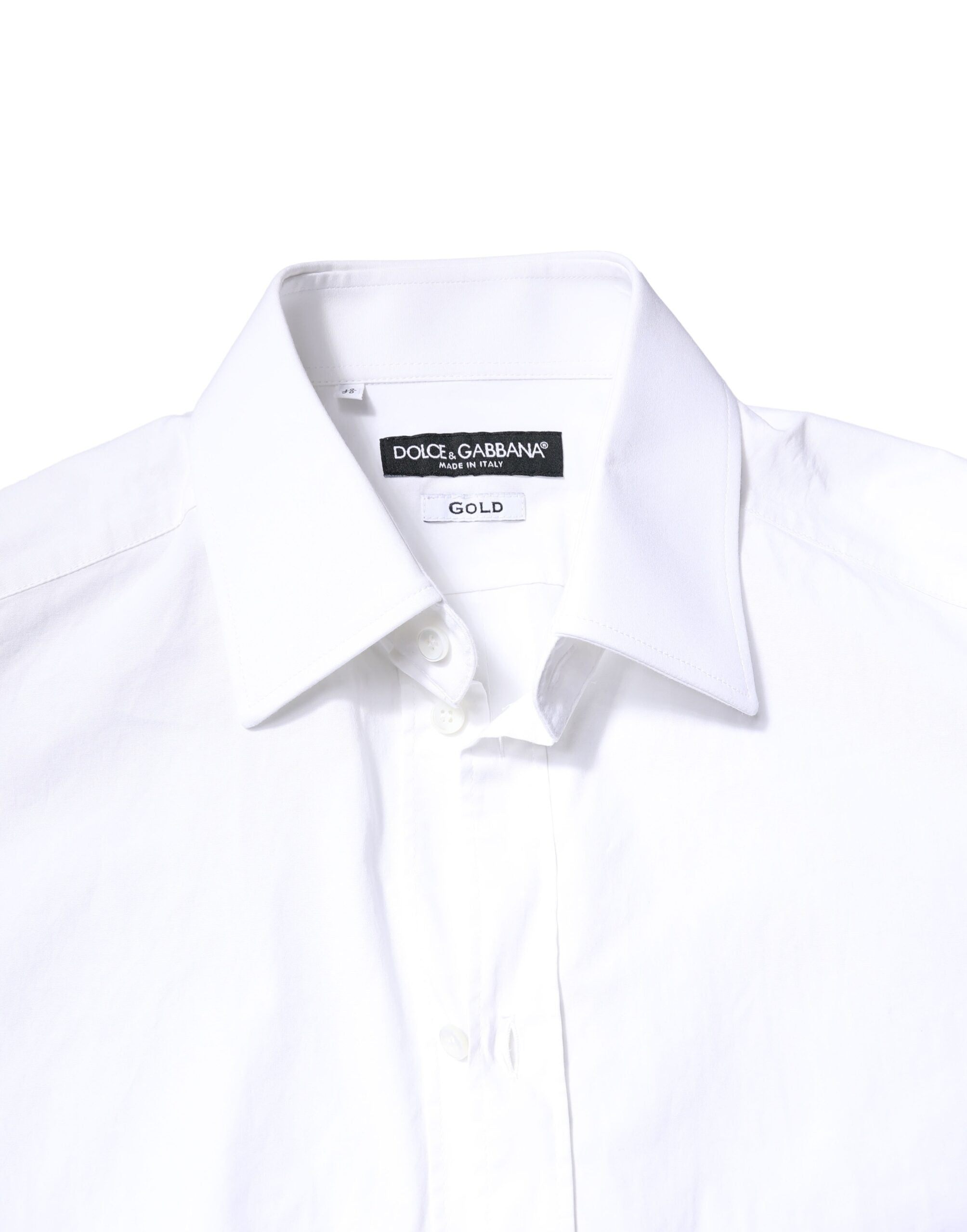 White GOLD Cotton Long Sleeves Men Dress Shirt