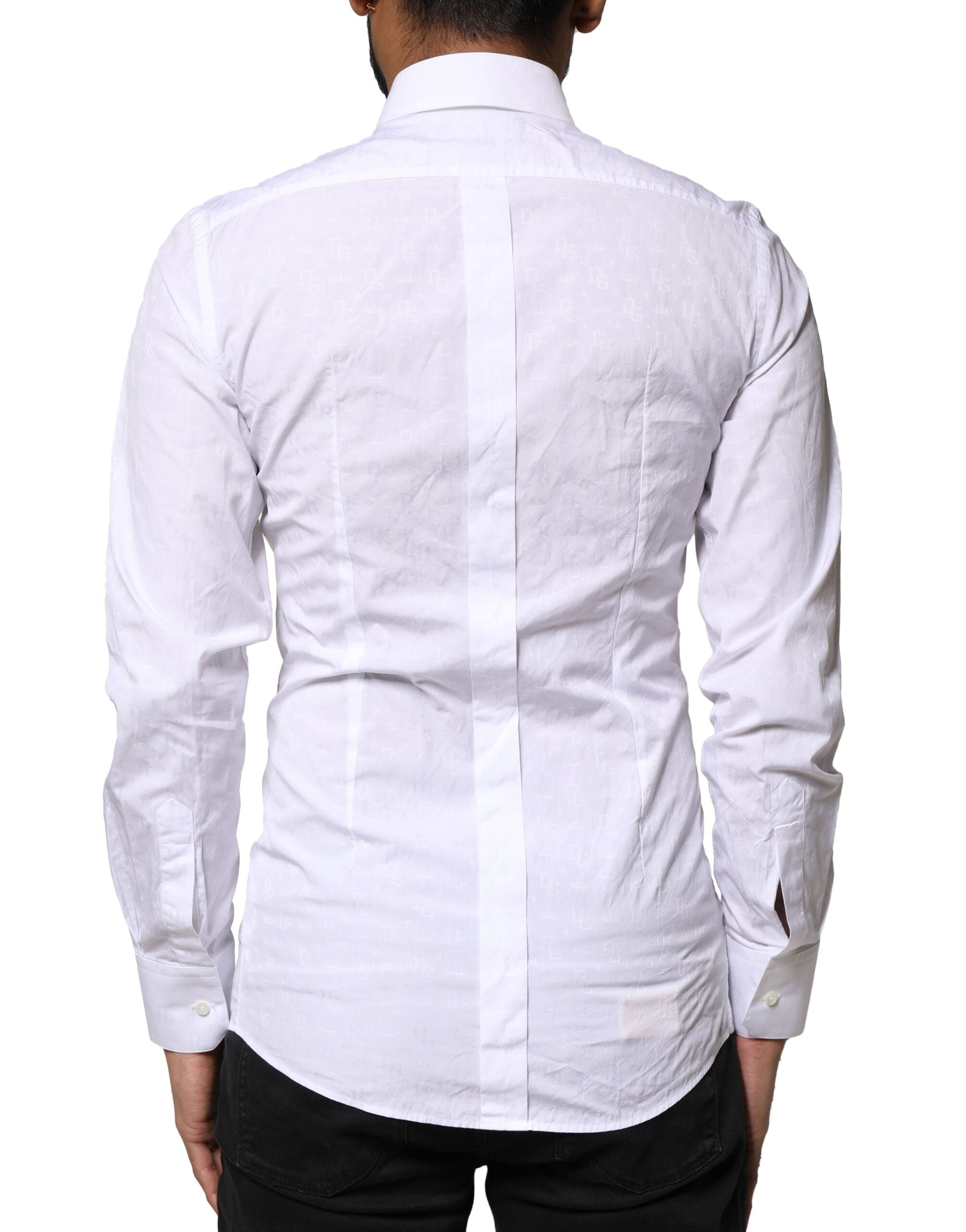 White GOLD Cotton Long Sleeves Dress Shirt