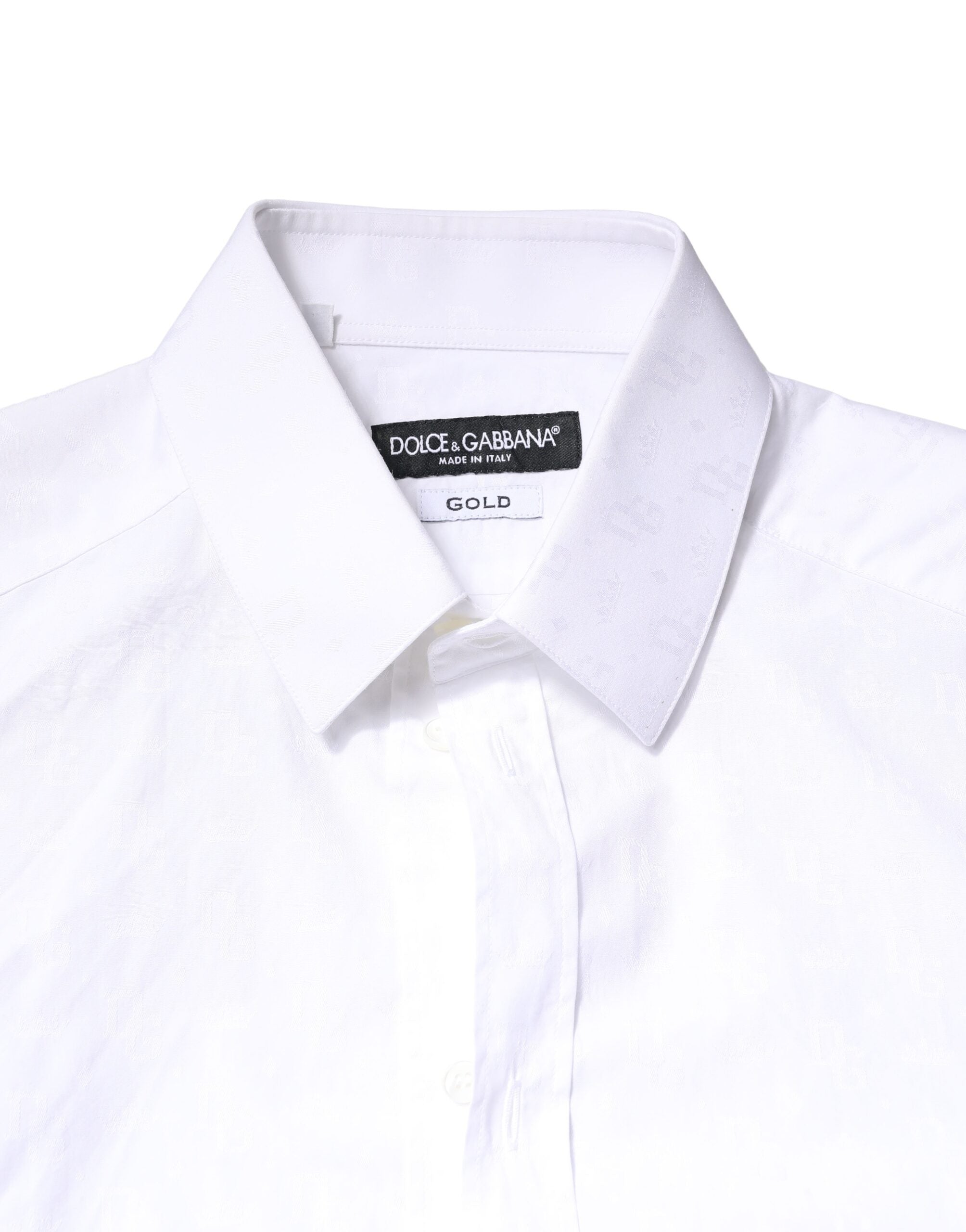 White GOLD Cotton Long Sleeves Dress Shirt