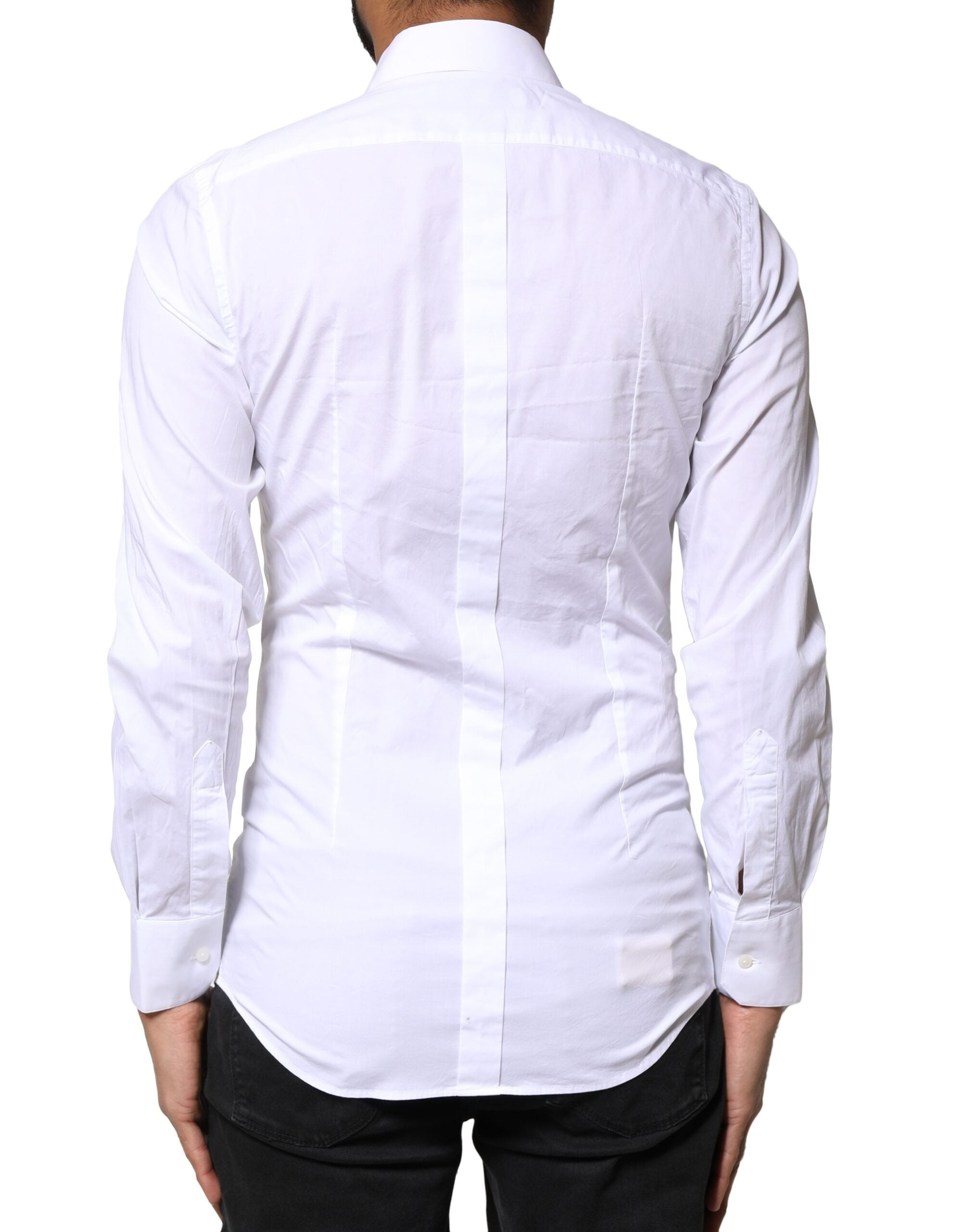 White GOLD Cotton Long Sleeves Dress Shirt