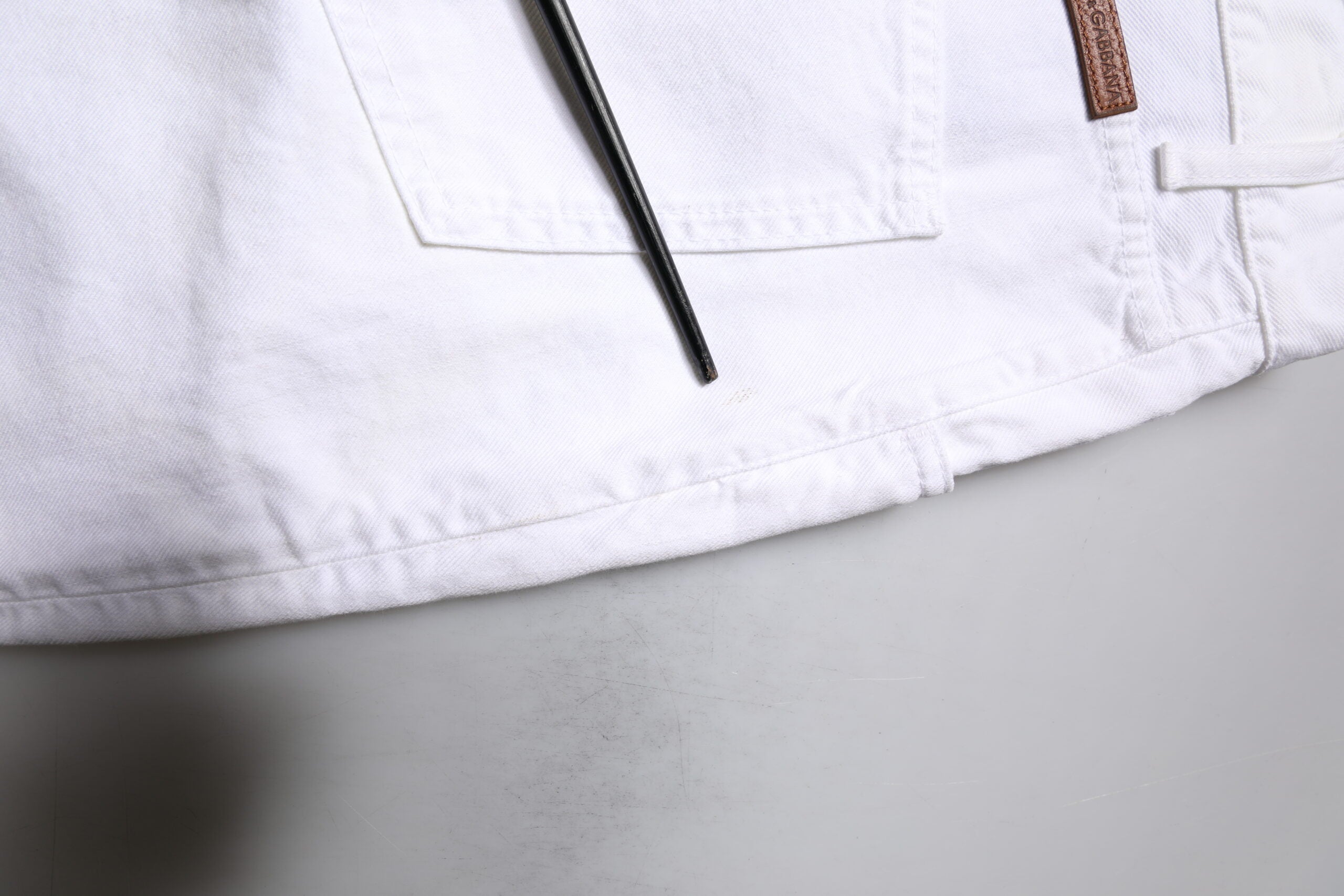 White Cotton Straight Men Denim Jeans