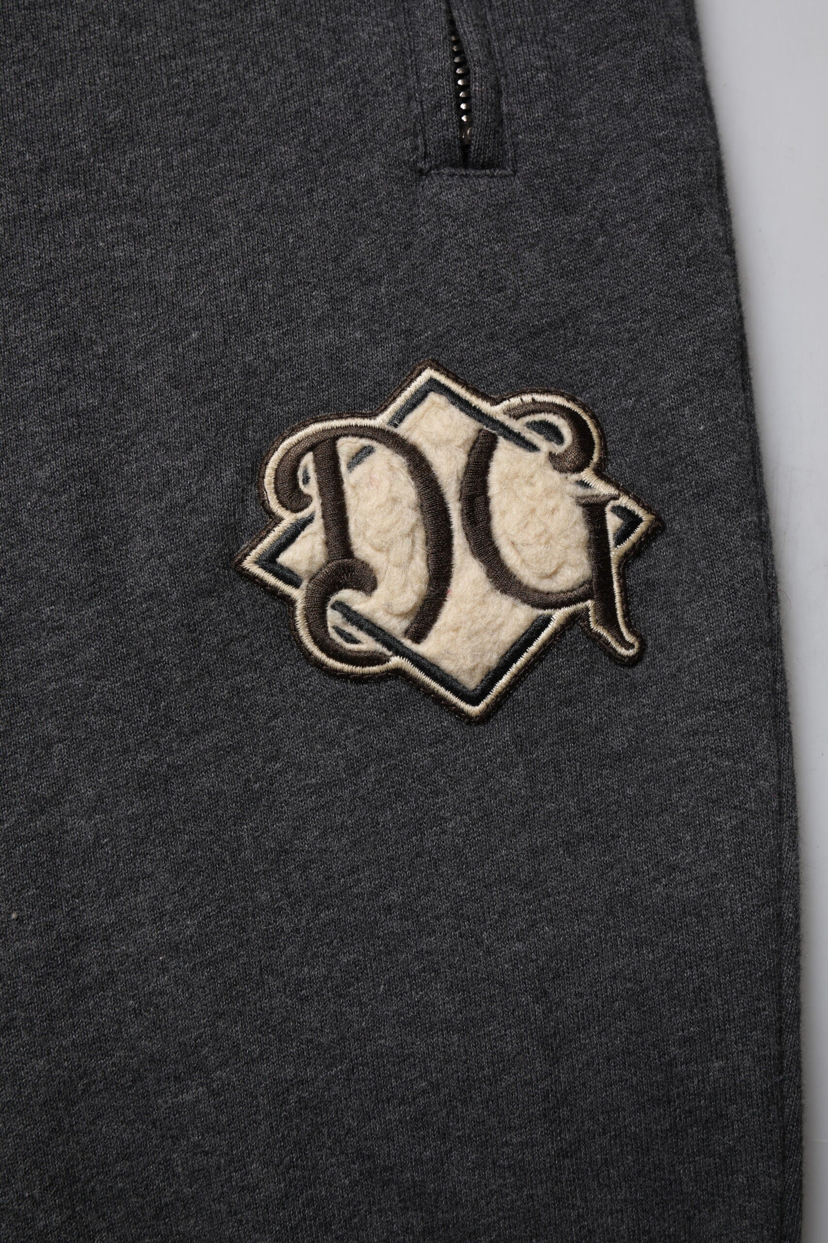 Dark Gray Logo Cotton Jogger Sweatpants Pants