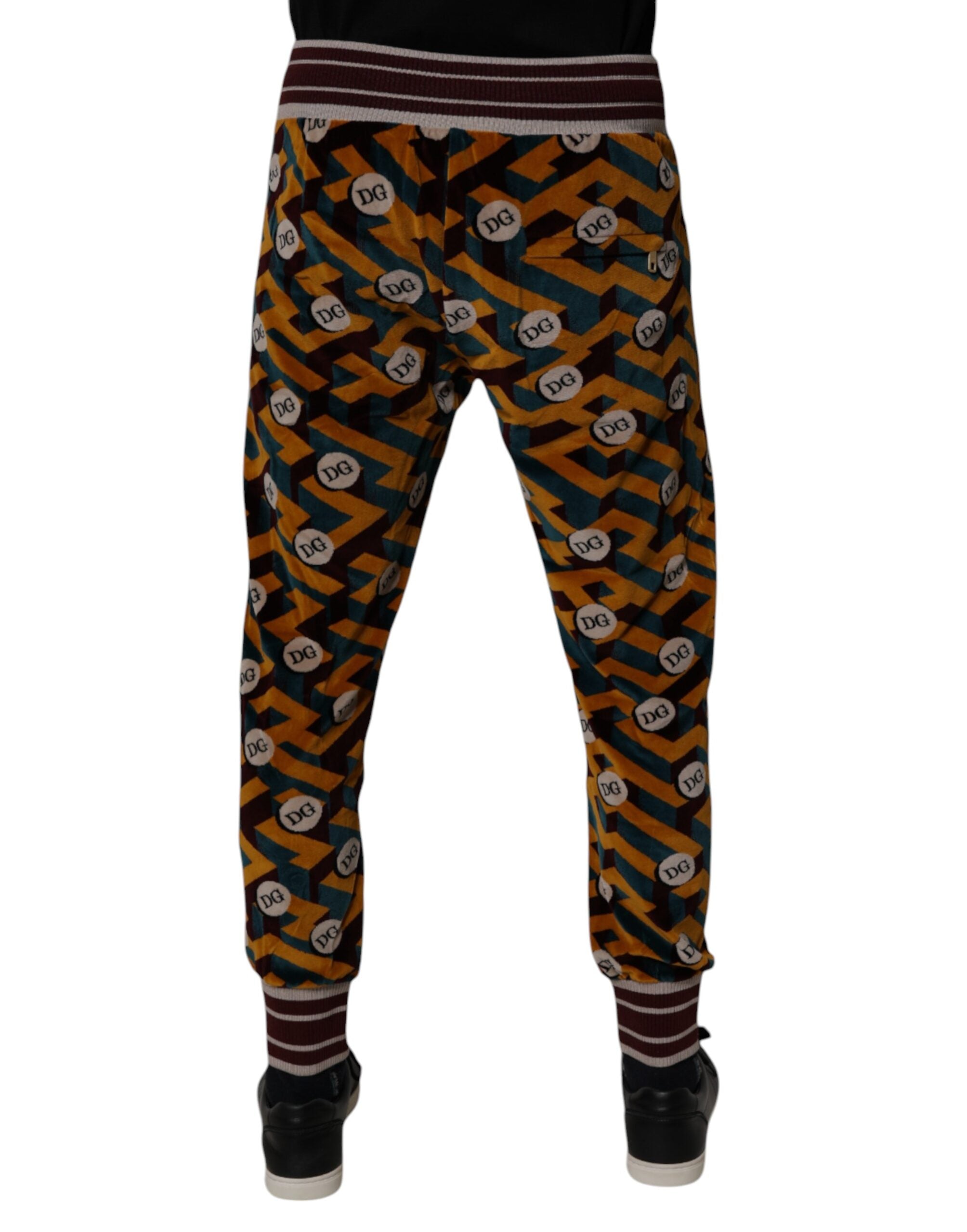 Multicolor Logo Monogram Jogger Sweatpants Pants