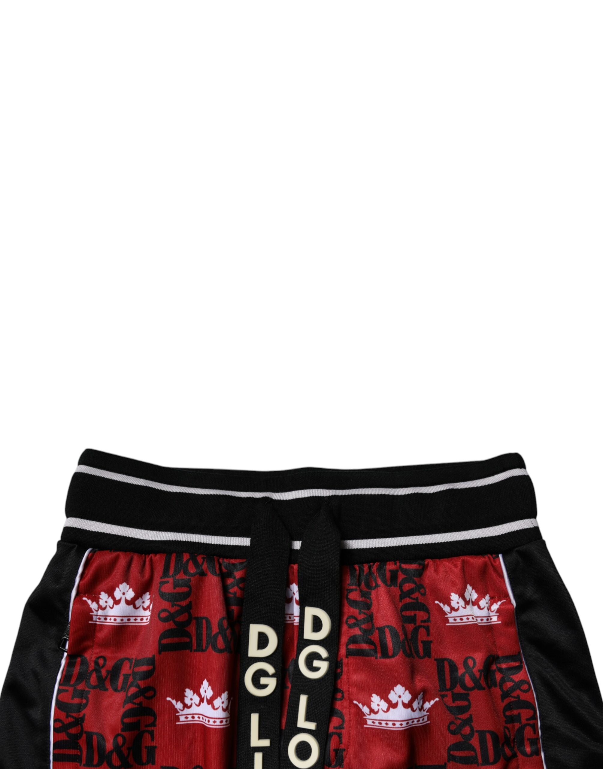 Red Crown Logo Monogram Men Sweatpants Pants