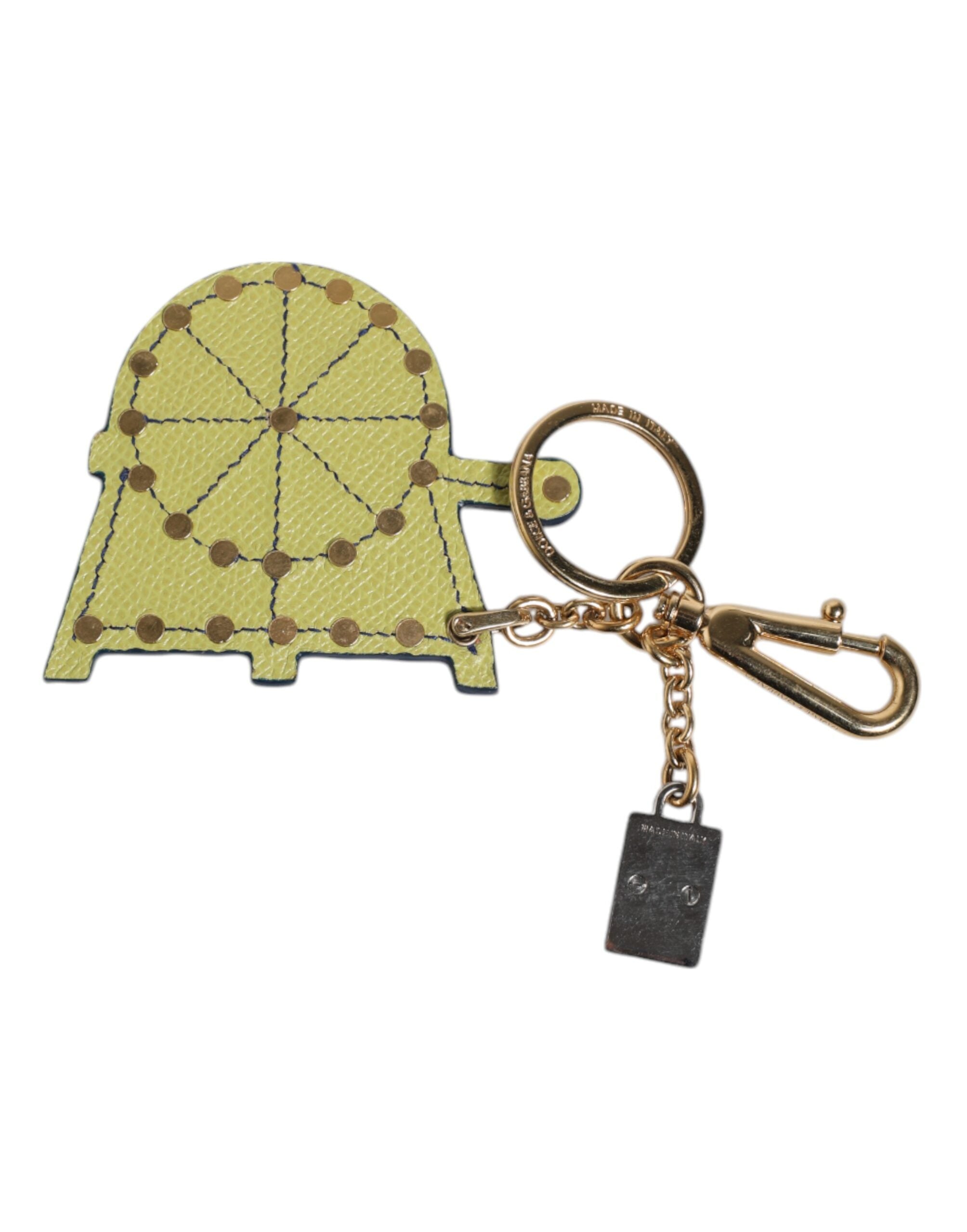 Multicolor Gold Tone Carretto Keychain Keyring