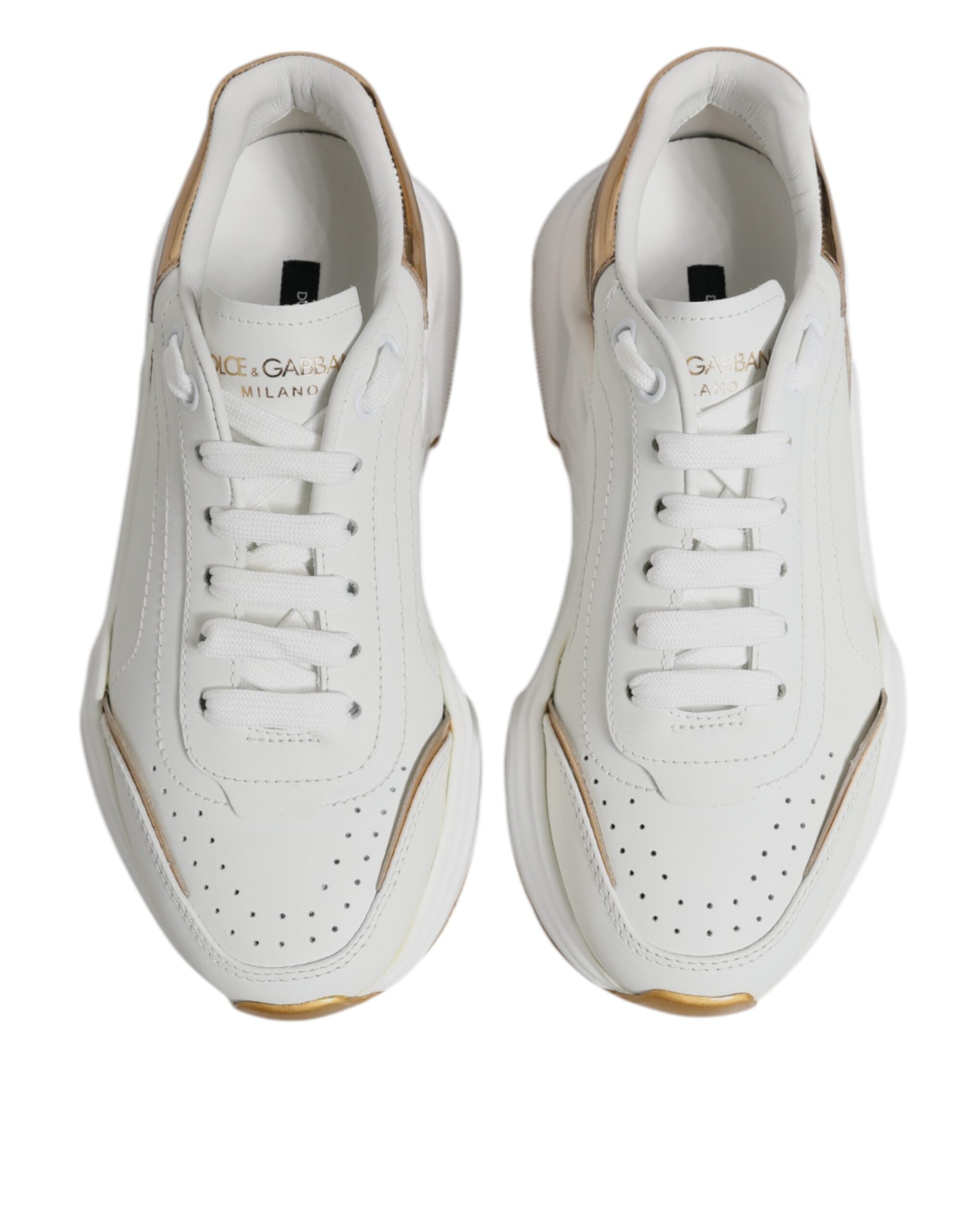 White Gold Daymaster Low Top Sneakers Shoes