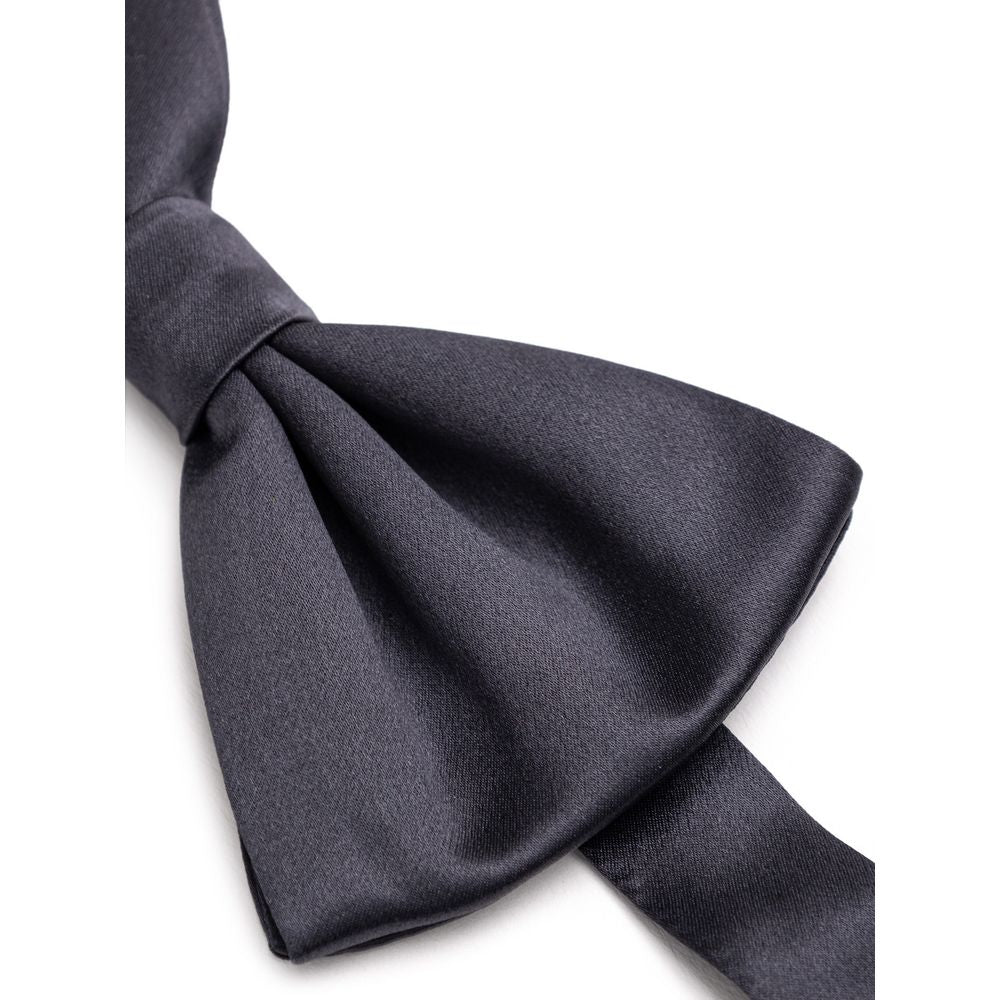 Gray Silk Bowtie