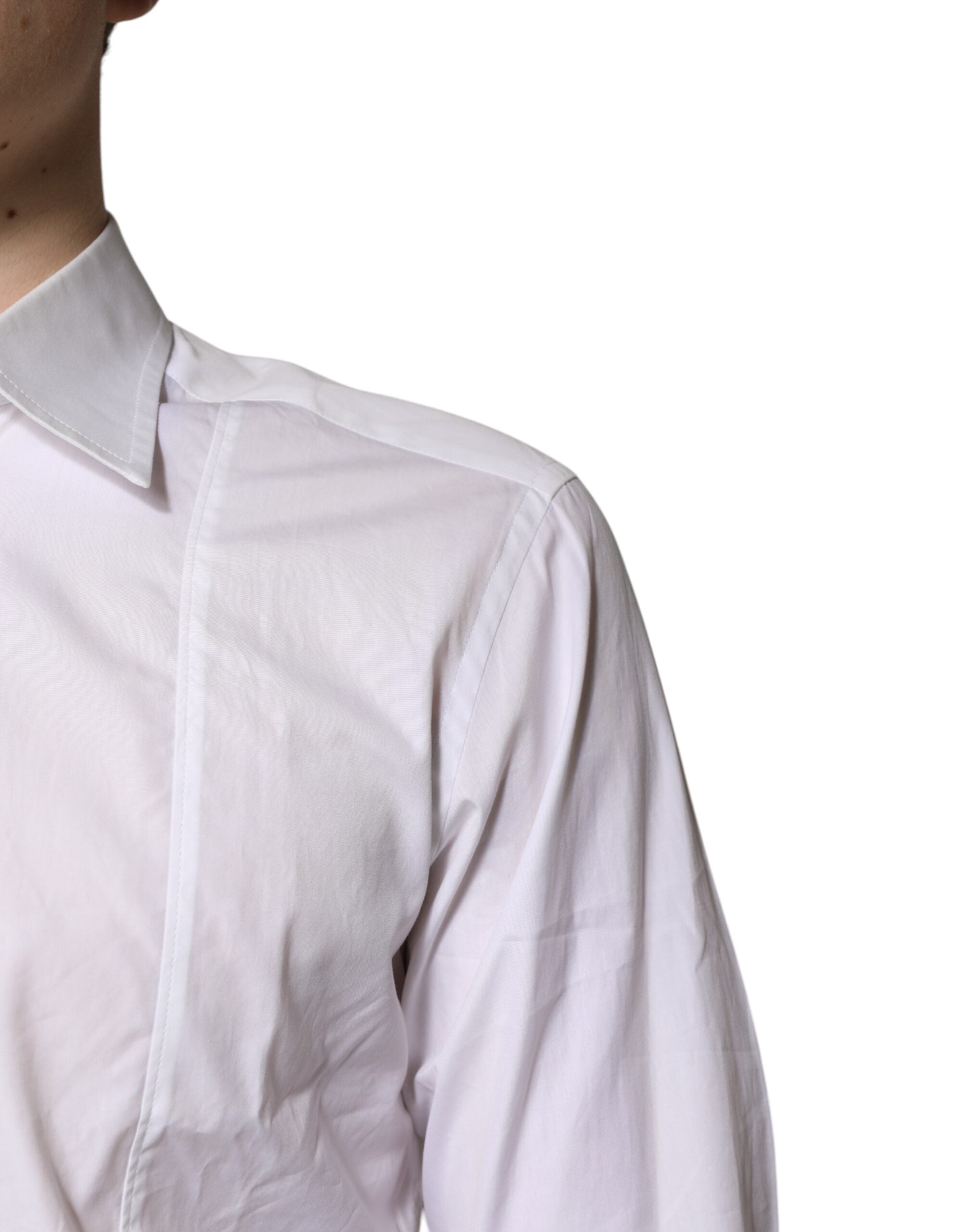 White Cotton Collared Dress Formal Shirt