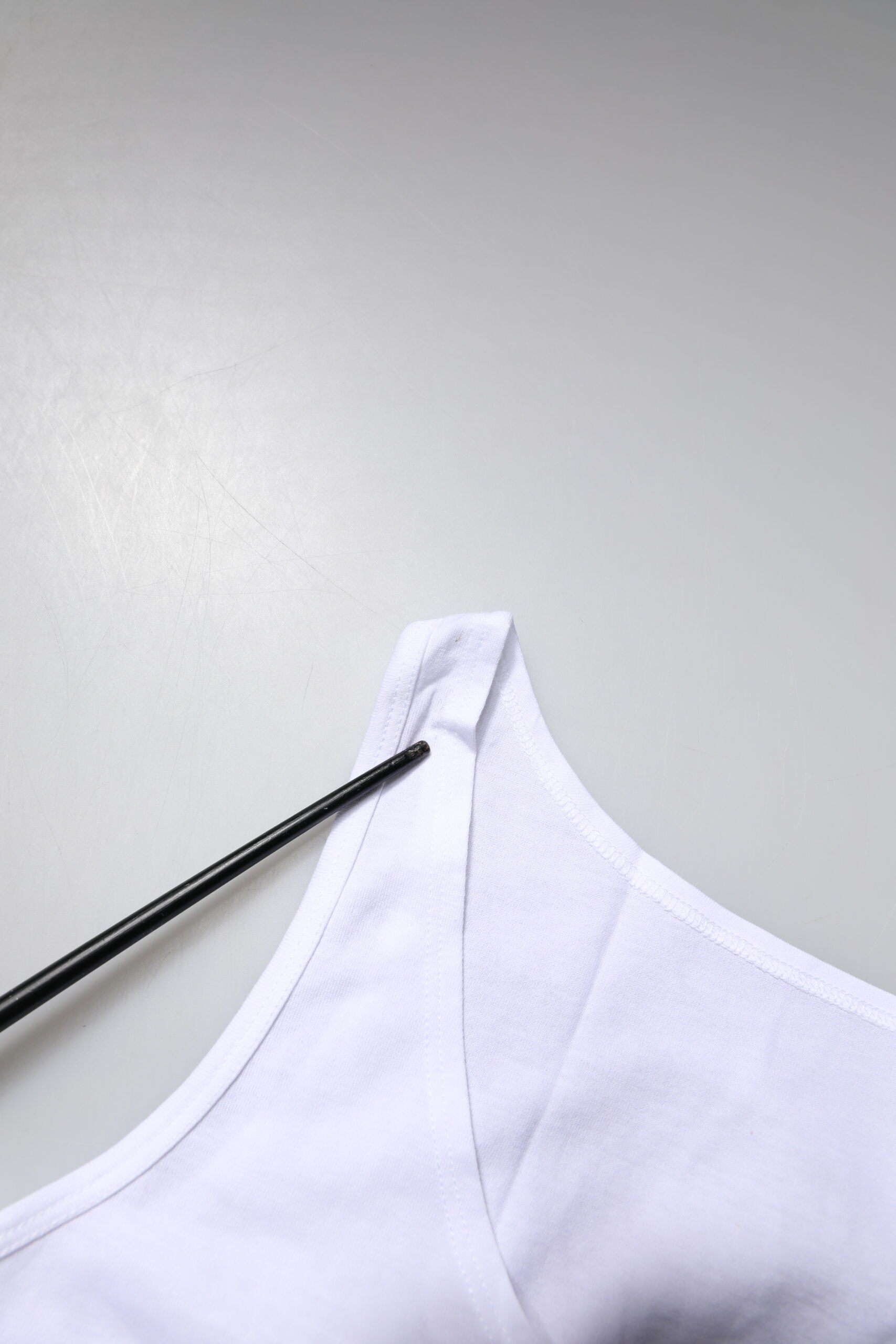 White Cotton Sleeveless Round Neck Tank Top