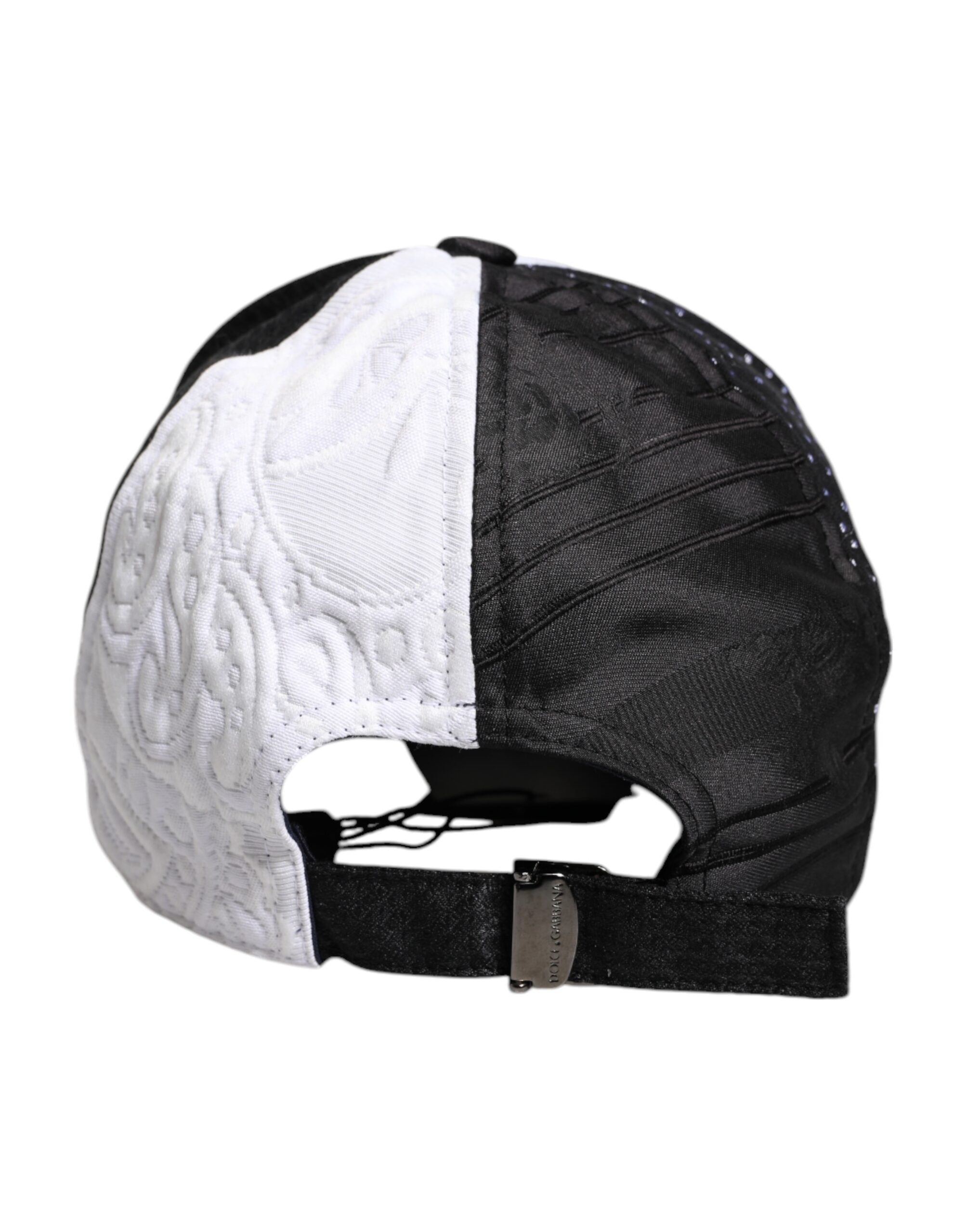 White Black Polka Dot Feathers Baseball Cap