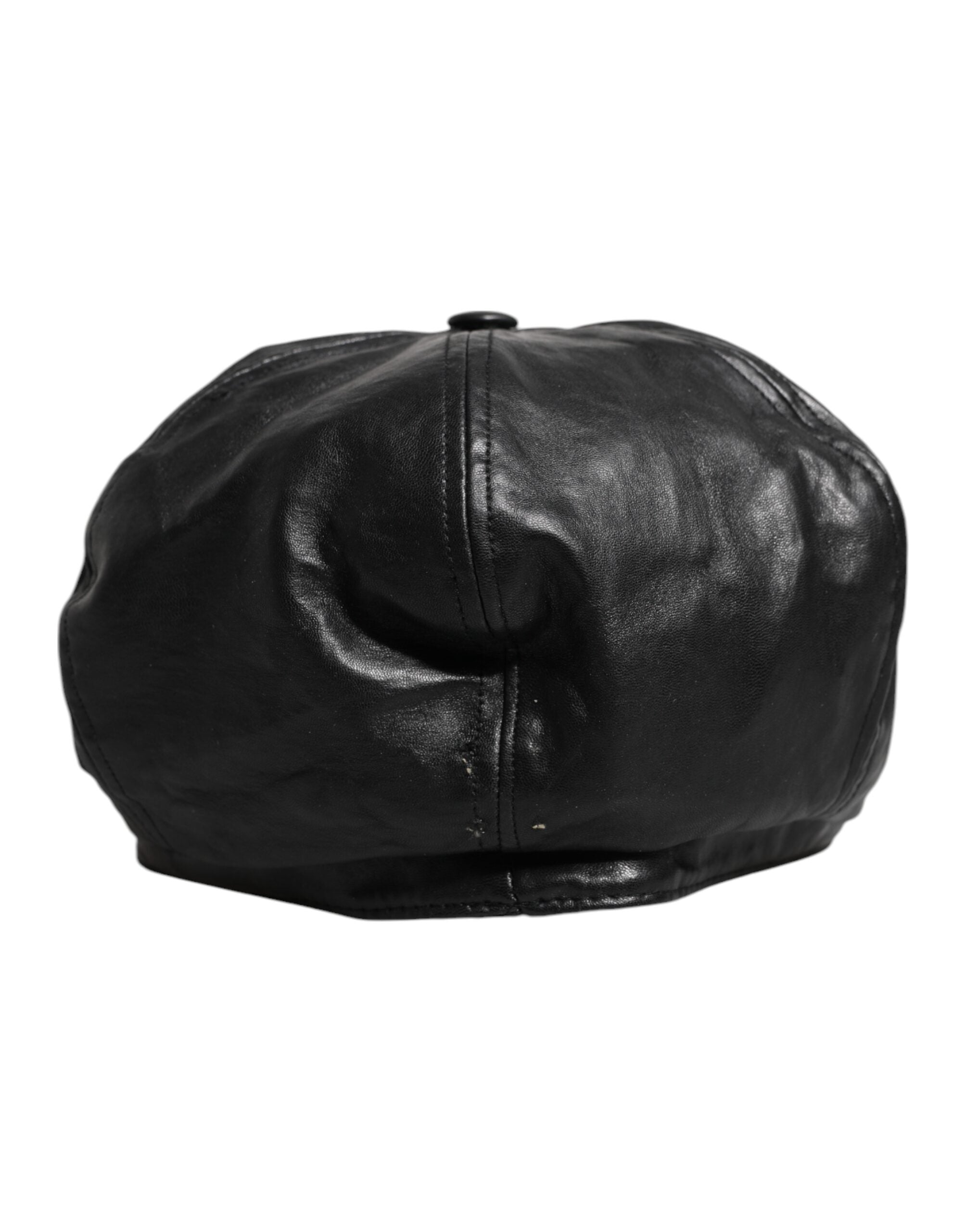 Black Calf Newsboy Capello Cabbie Hat