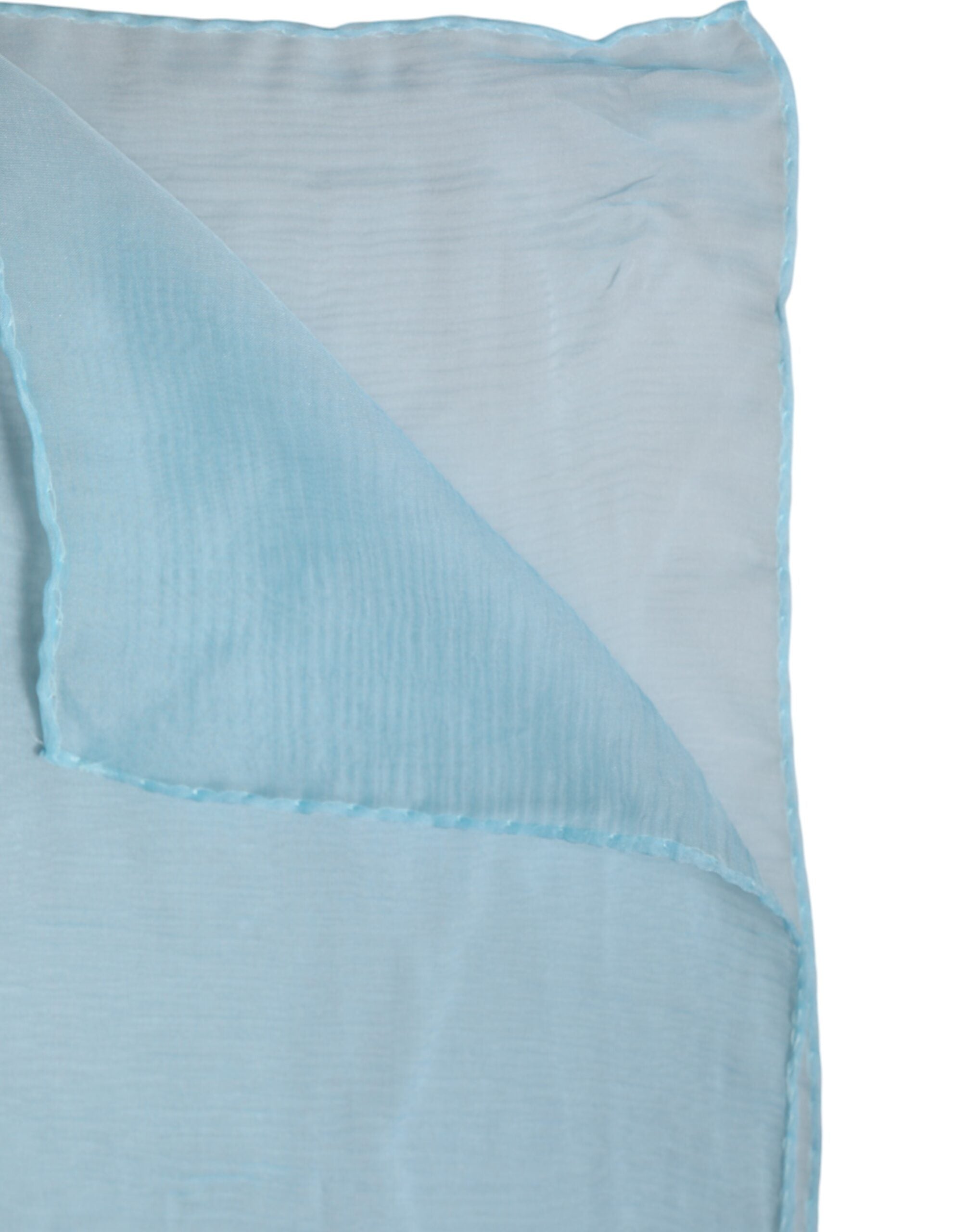 Light Blue Silk Rectangle Wrap Shawl Scarf