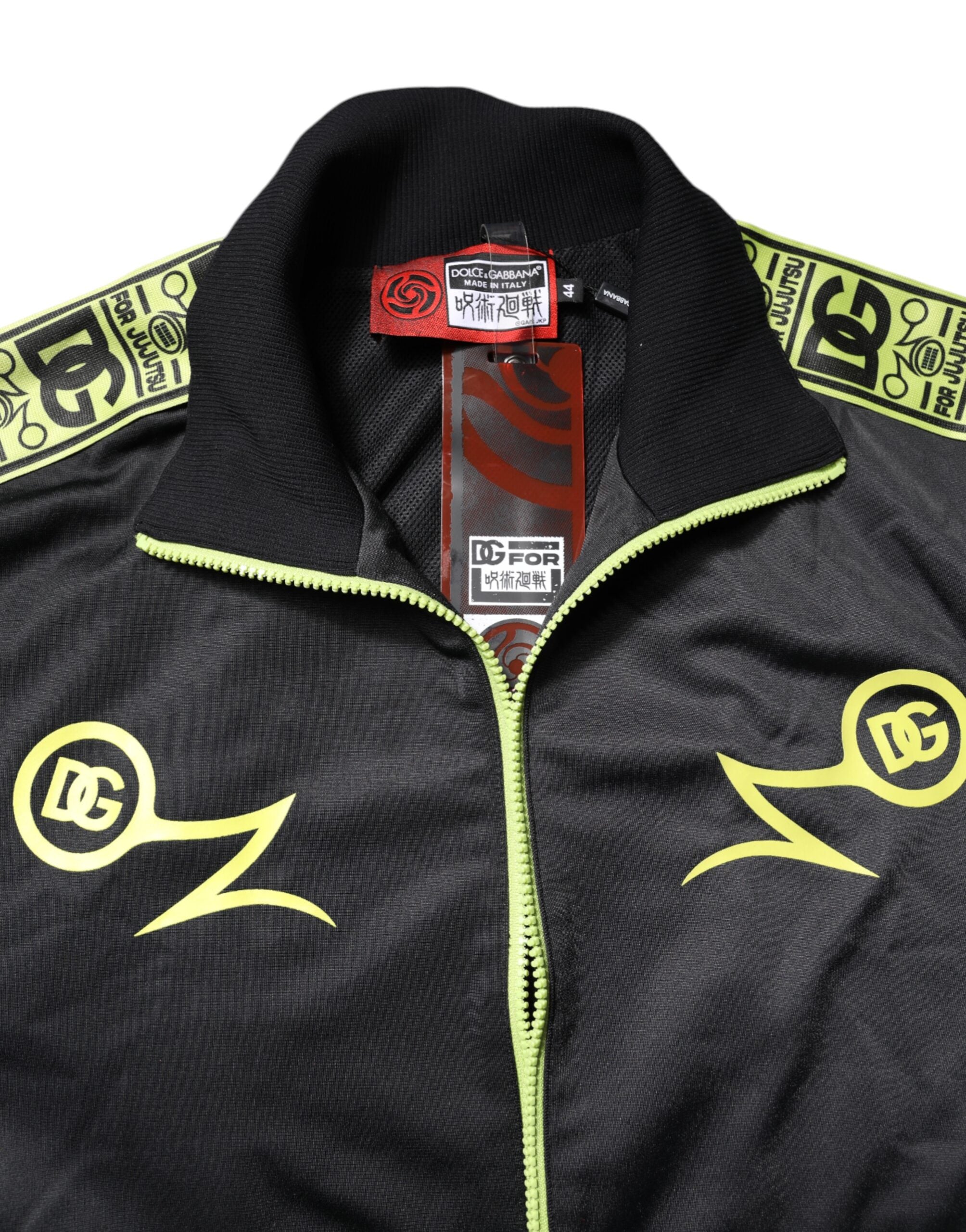 Black Logo Turtleneck Zip Bomber Jacket