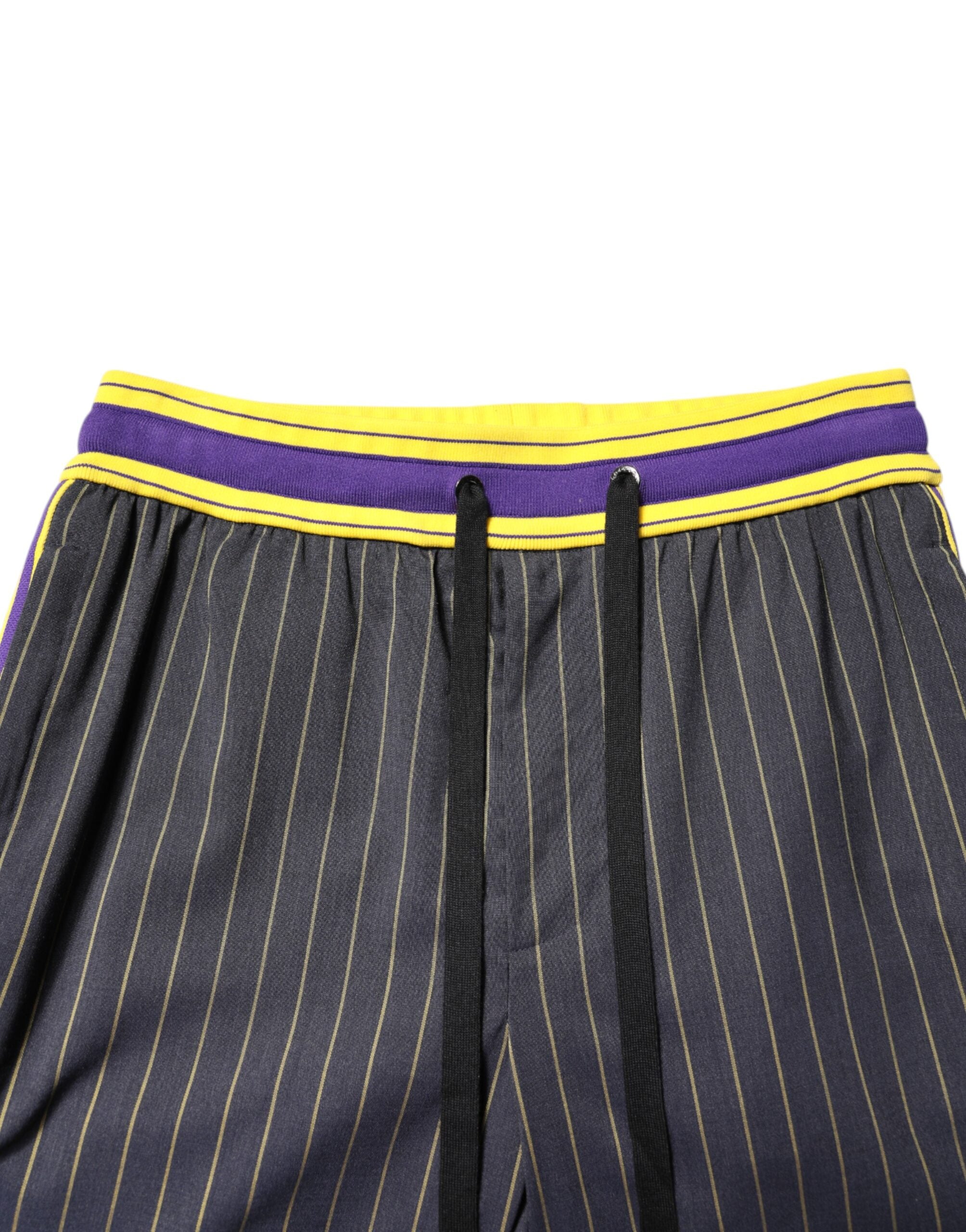 Multicolor Cotton Men Jogger Pants