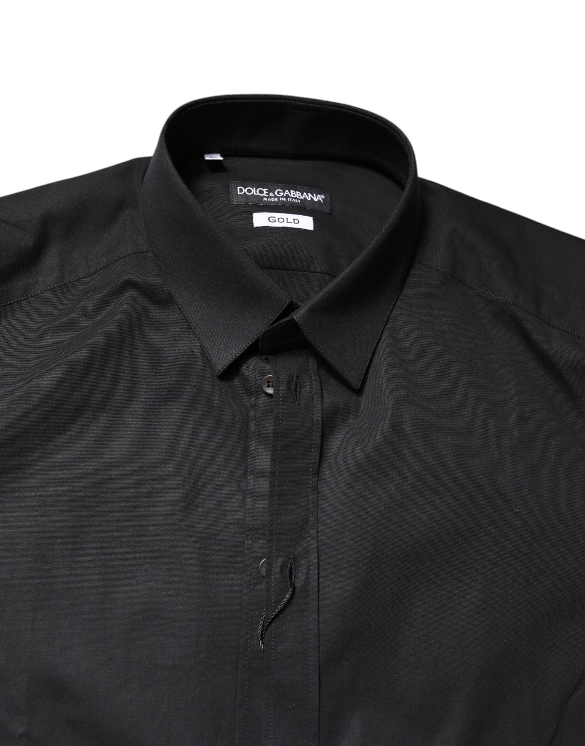 Black GOLD Cotton Long Sleeves Dress Shirt