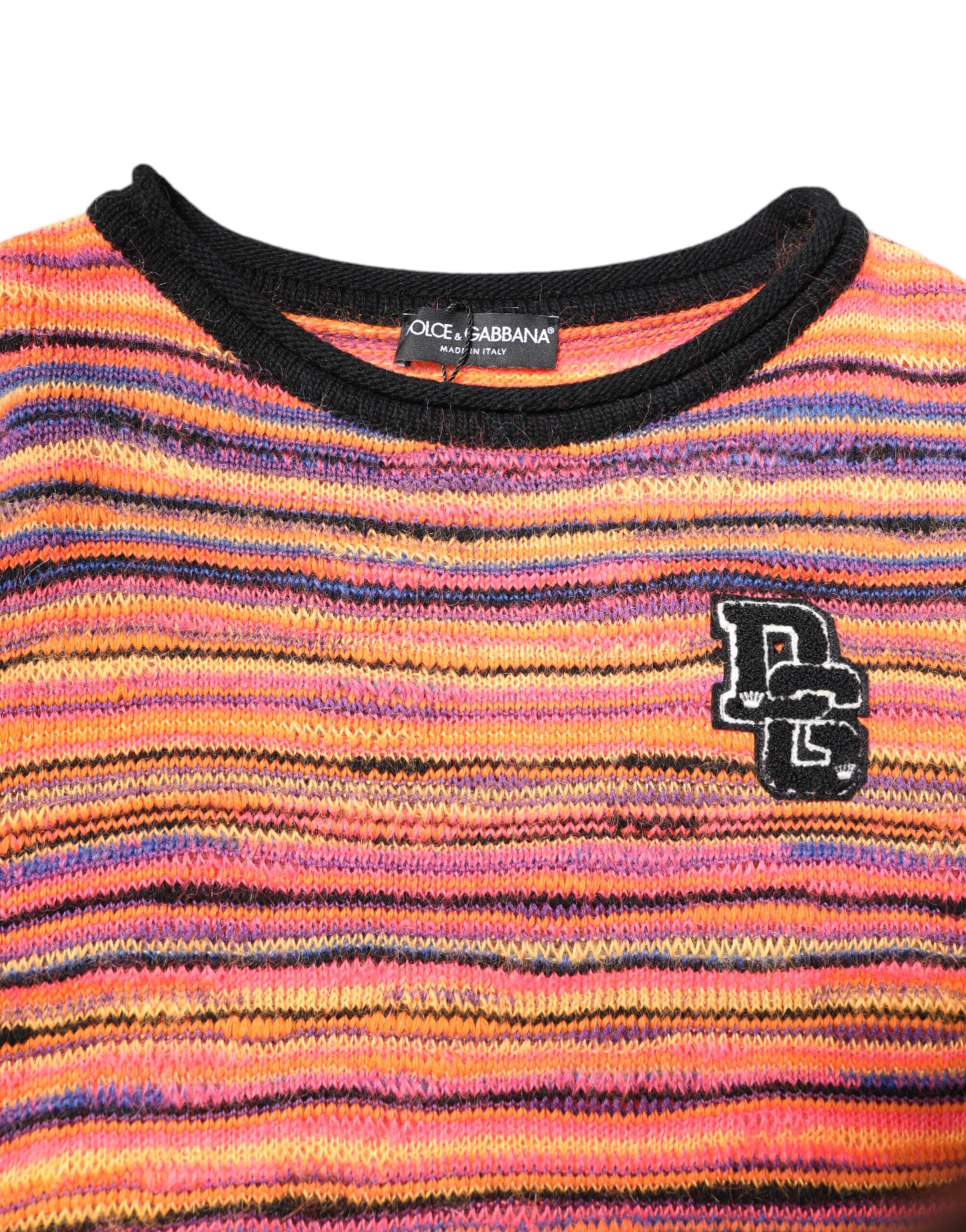Multicolor Wool DGLogo Knit Pullover Sweater
