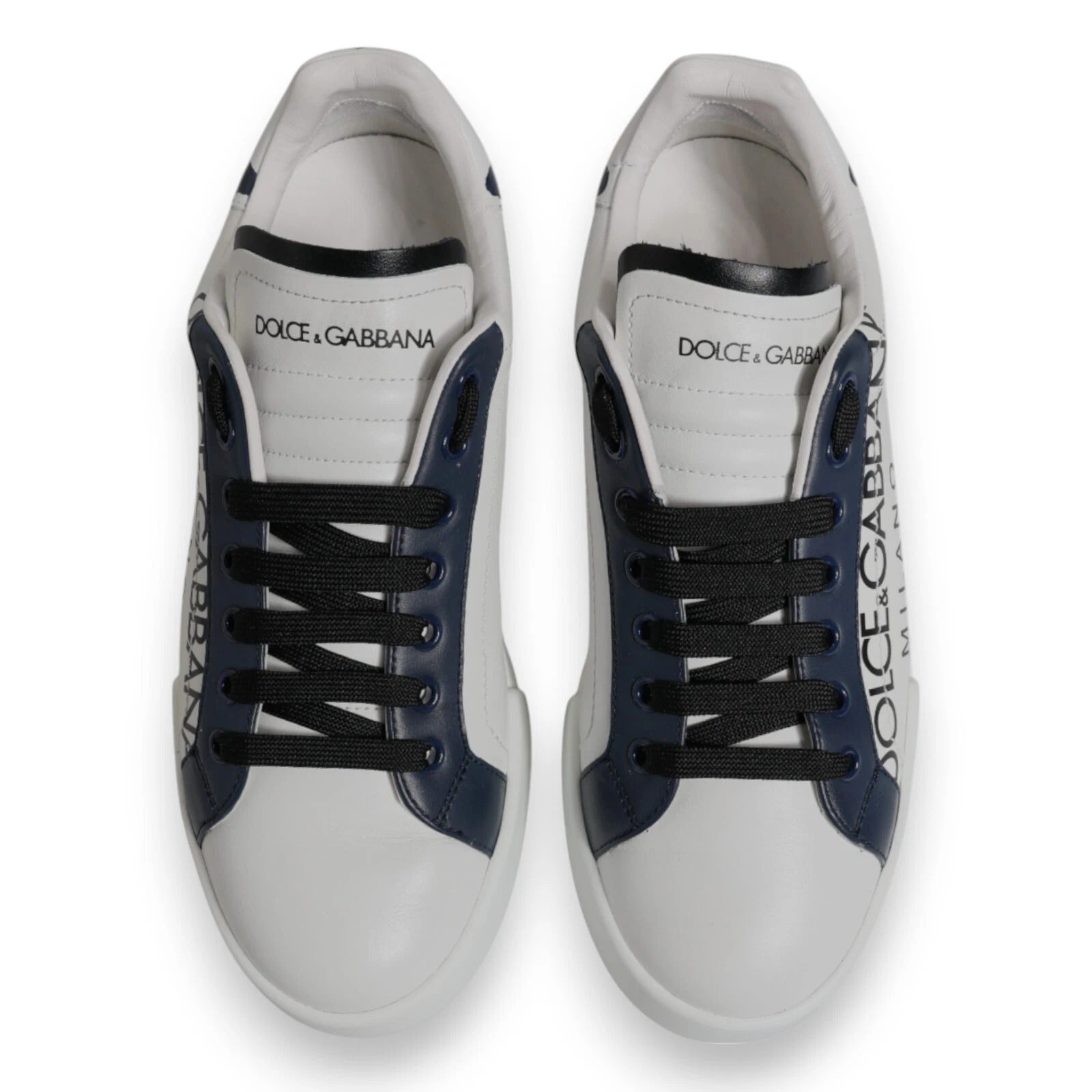 White Blue Crown Low Top Men Sneakers Shoes