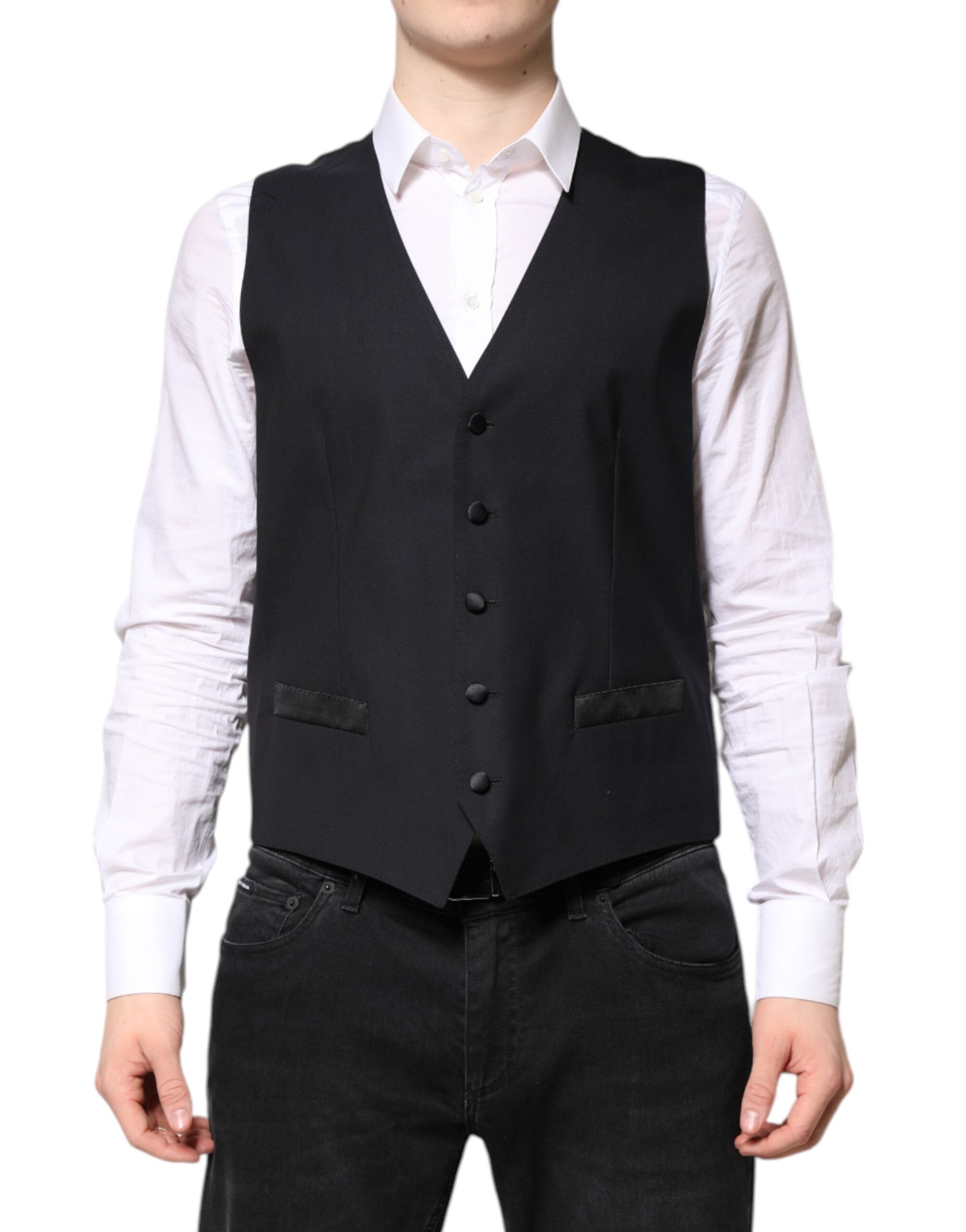 Dark Blue MARTINI Wool Suit 2 Piece Jacket