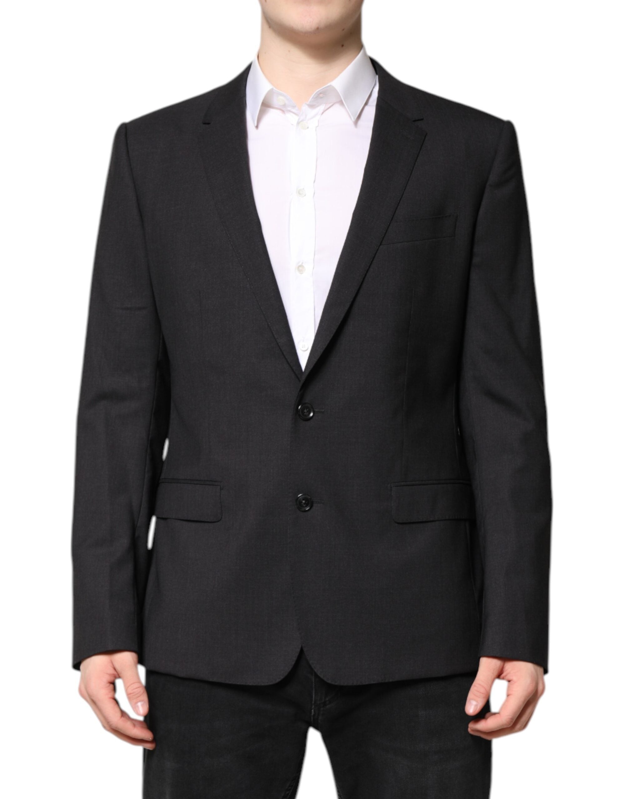 Dark Gray MARTINI Single Breasted Jacket