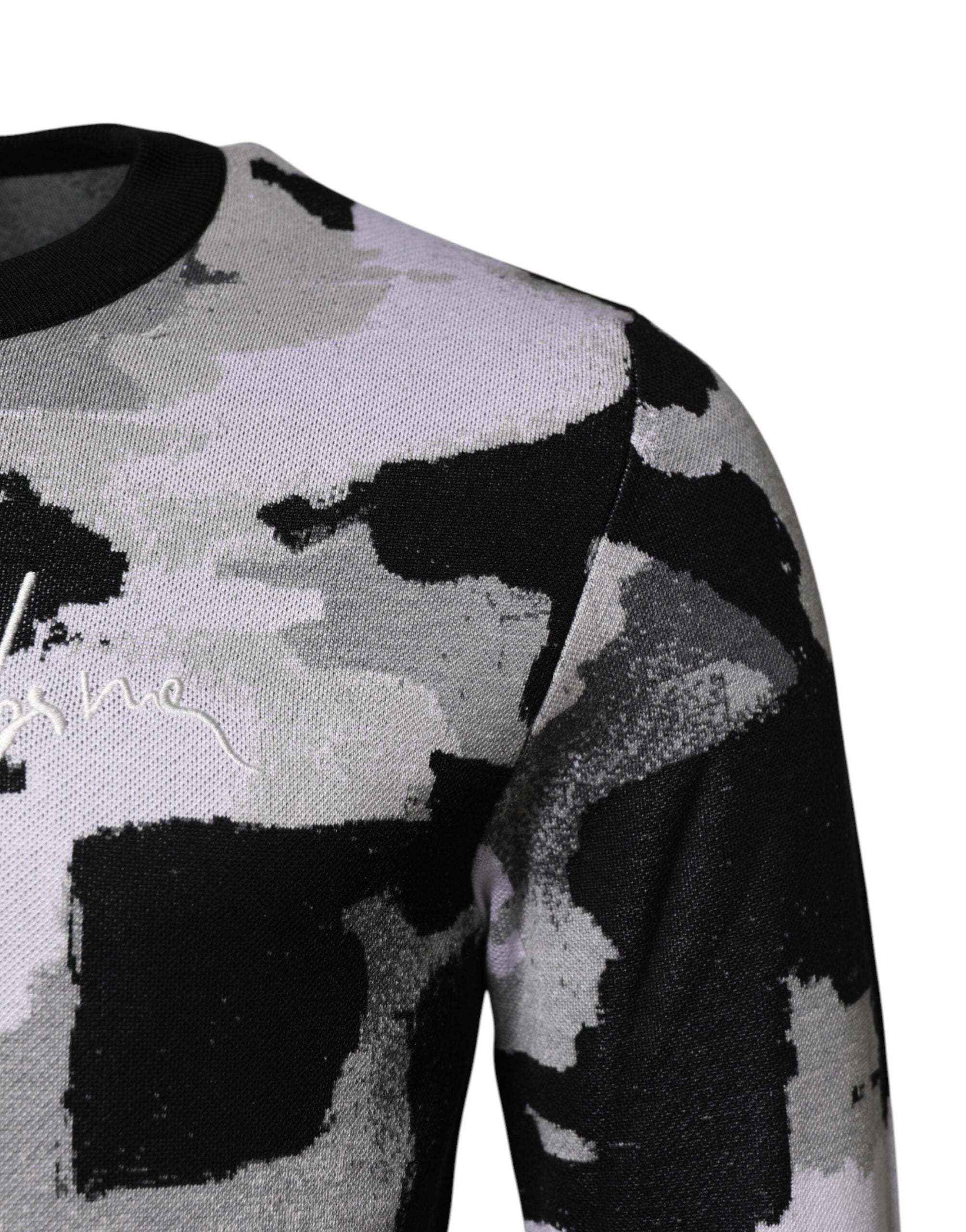 Multicolor Logo Crew Neck Pullover Sweater