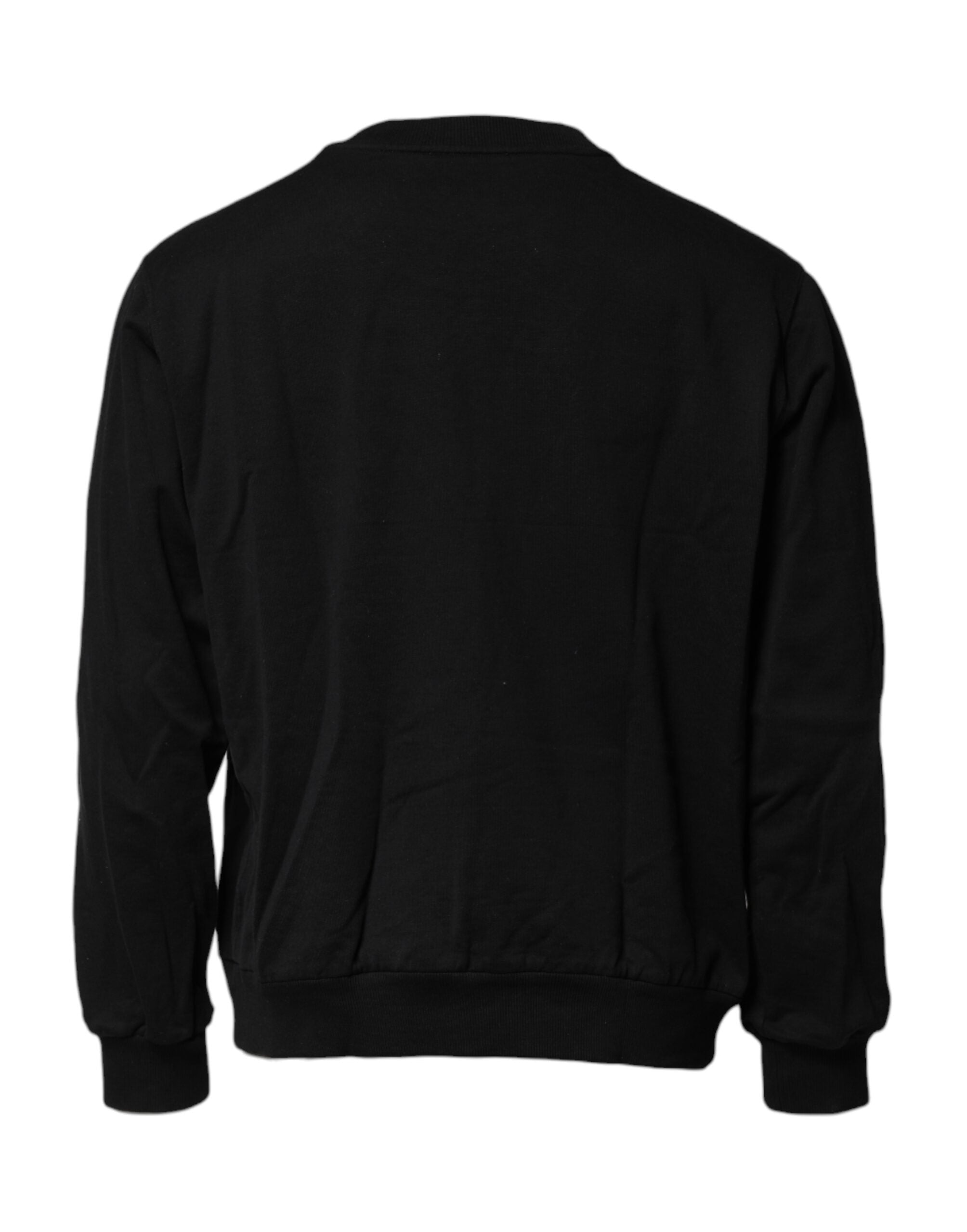 Black Logo Embroidery Sweatshirt Sweater