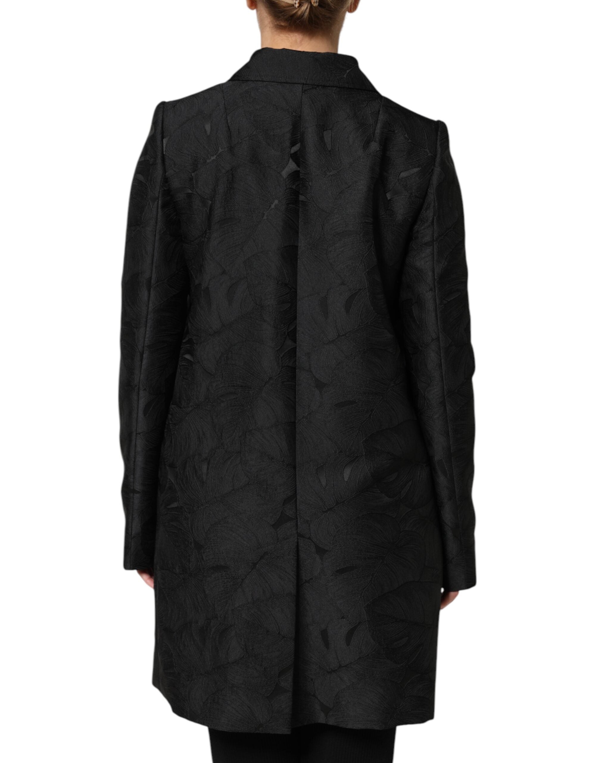 Black Single Breasted Trench Coat Jacket