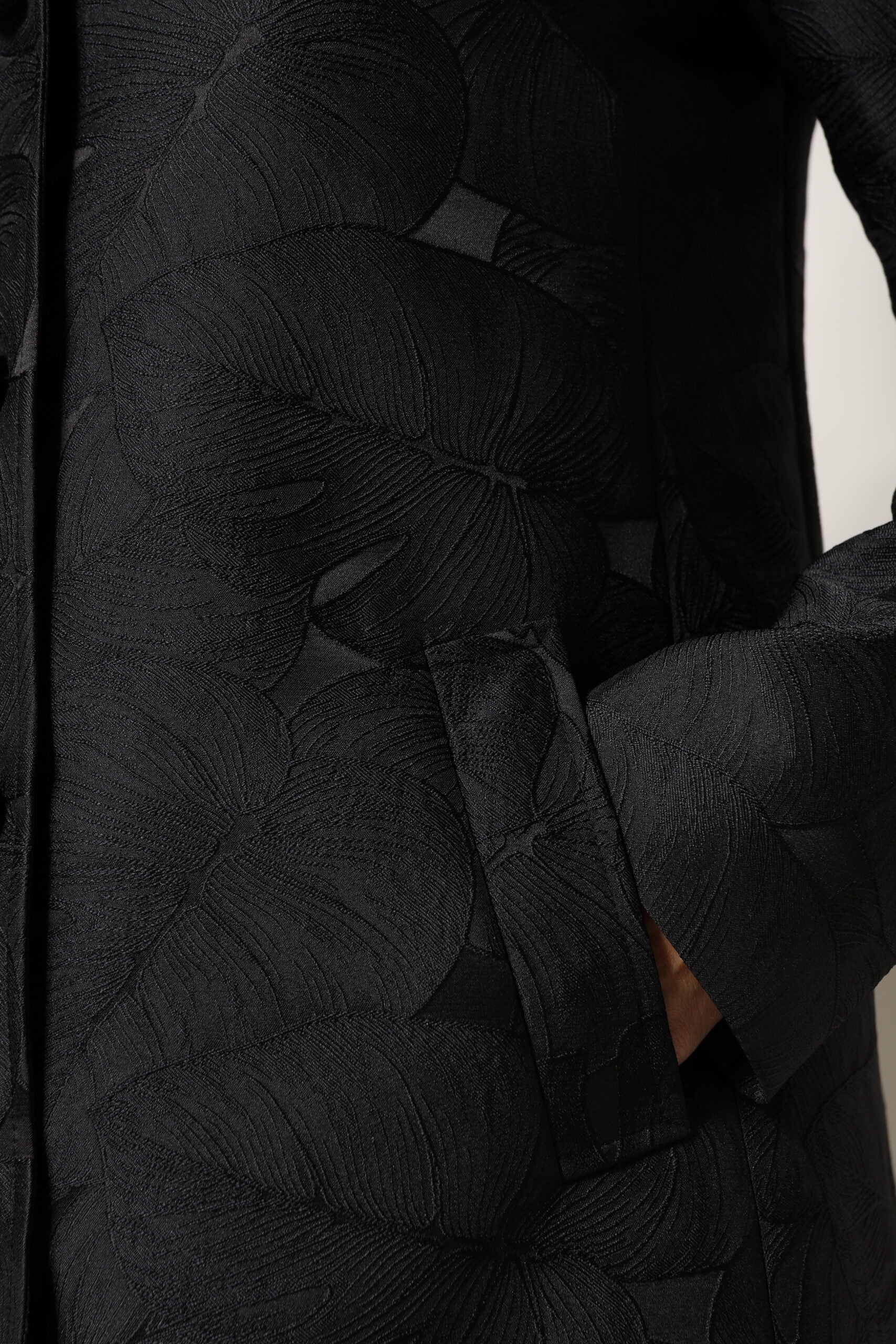 Black Single Breasted Trench Coat Jacket