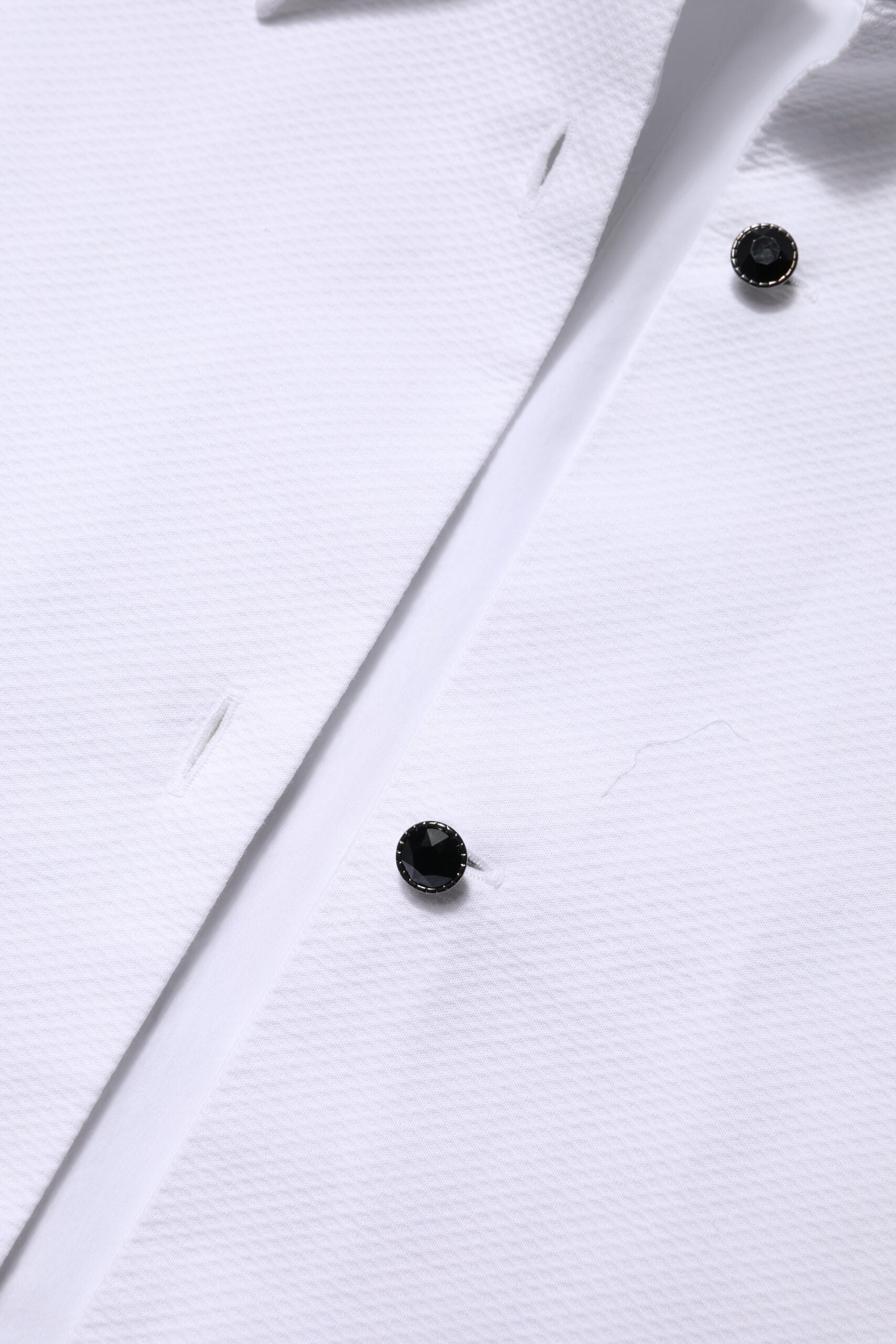 White Cotton Short Sleeves Collared Polo Top