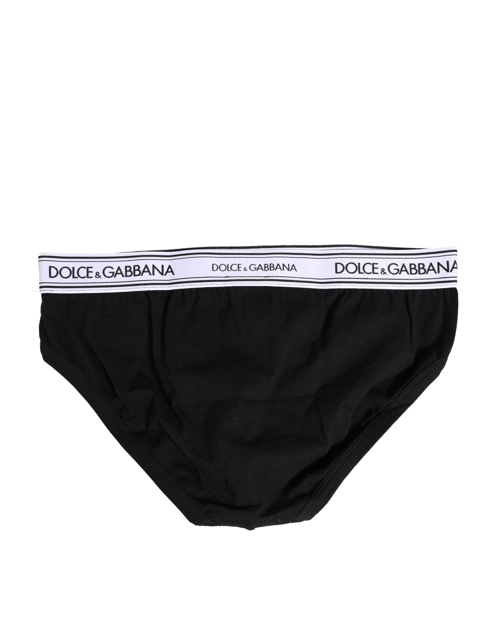 Black Cotton Stretch Regular Brief Underwear