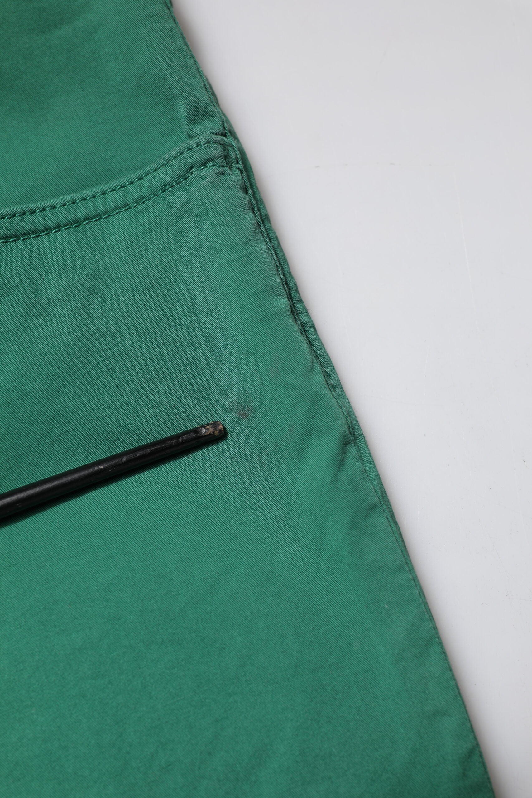 Green Cotton Stretch Skinny Men Denim Jeans