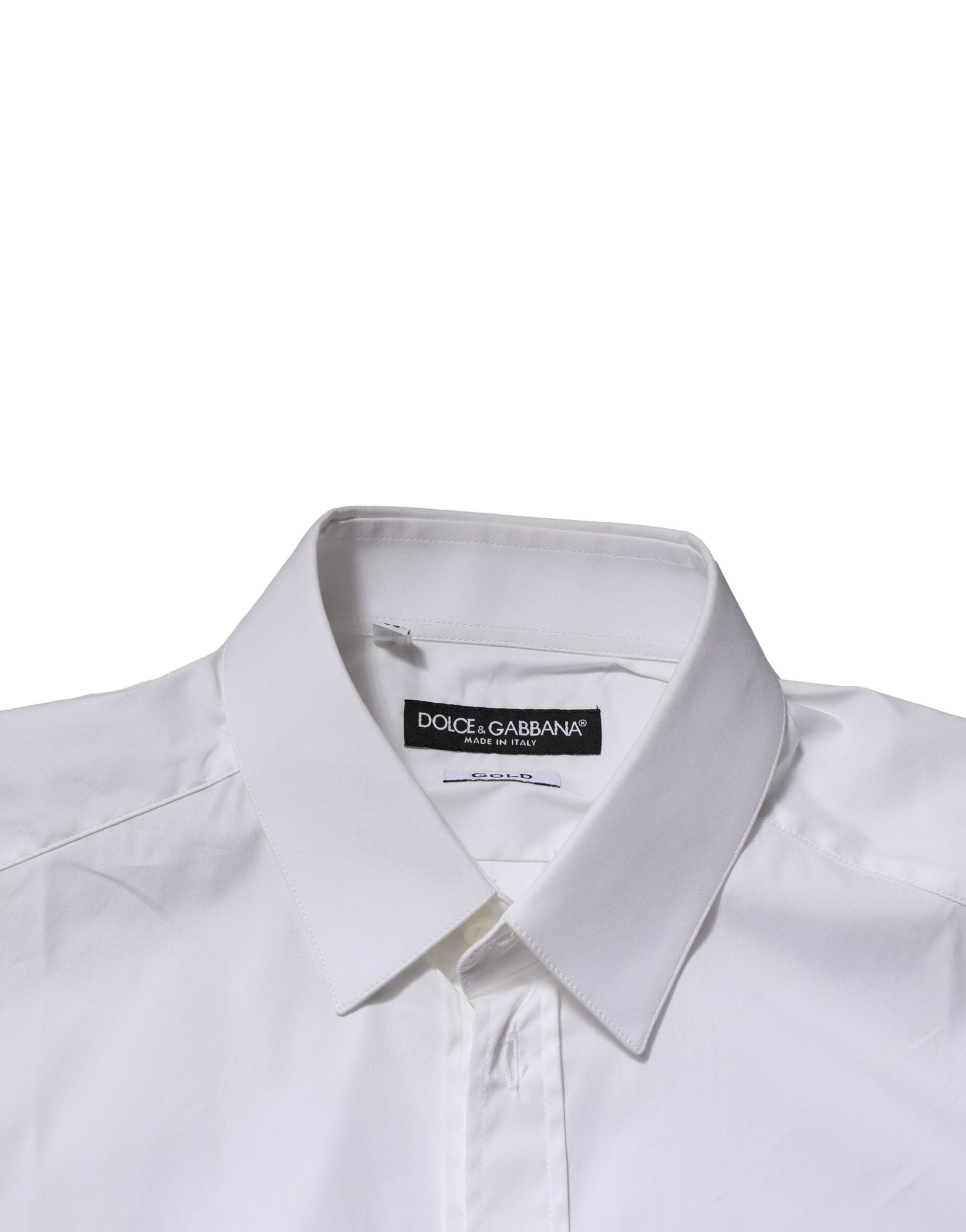 White GOLD Cotton Men Dress Formal Shirt