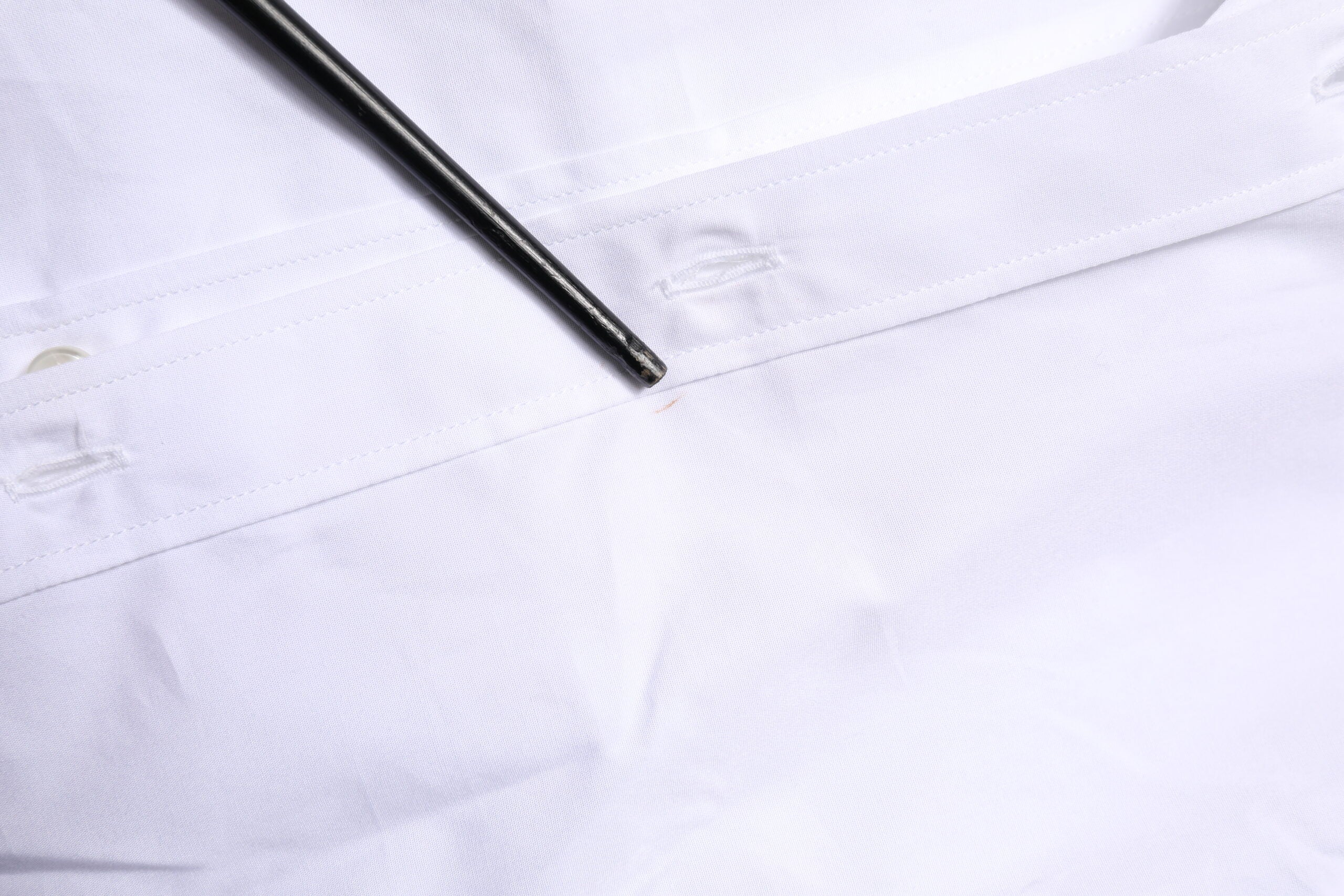 White Cotton GOLD Long Sleeves Formal Shirt