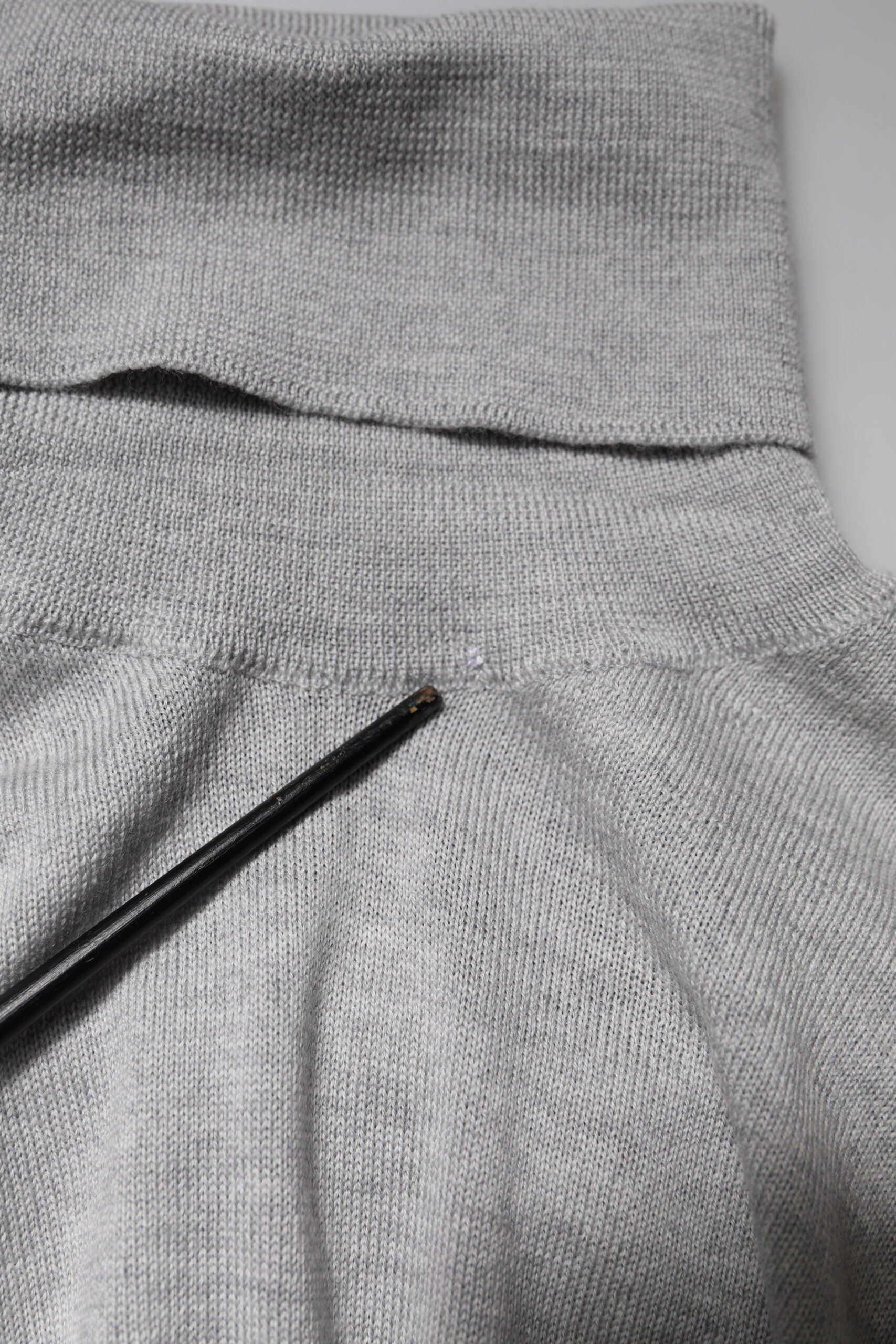 Gray Long Sleeve Turtleneck Pullover Sweater