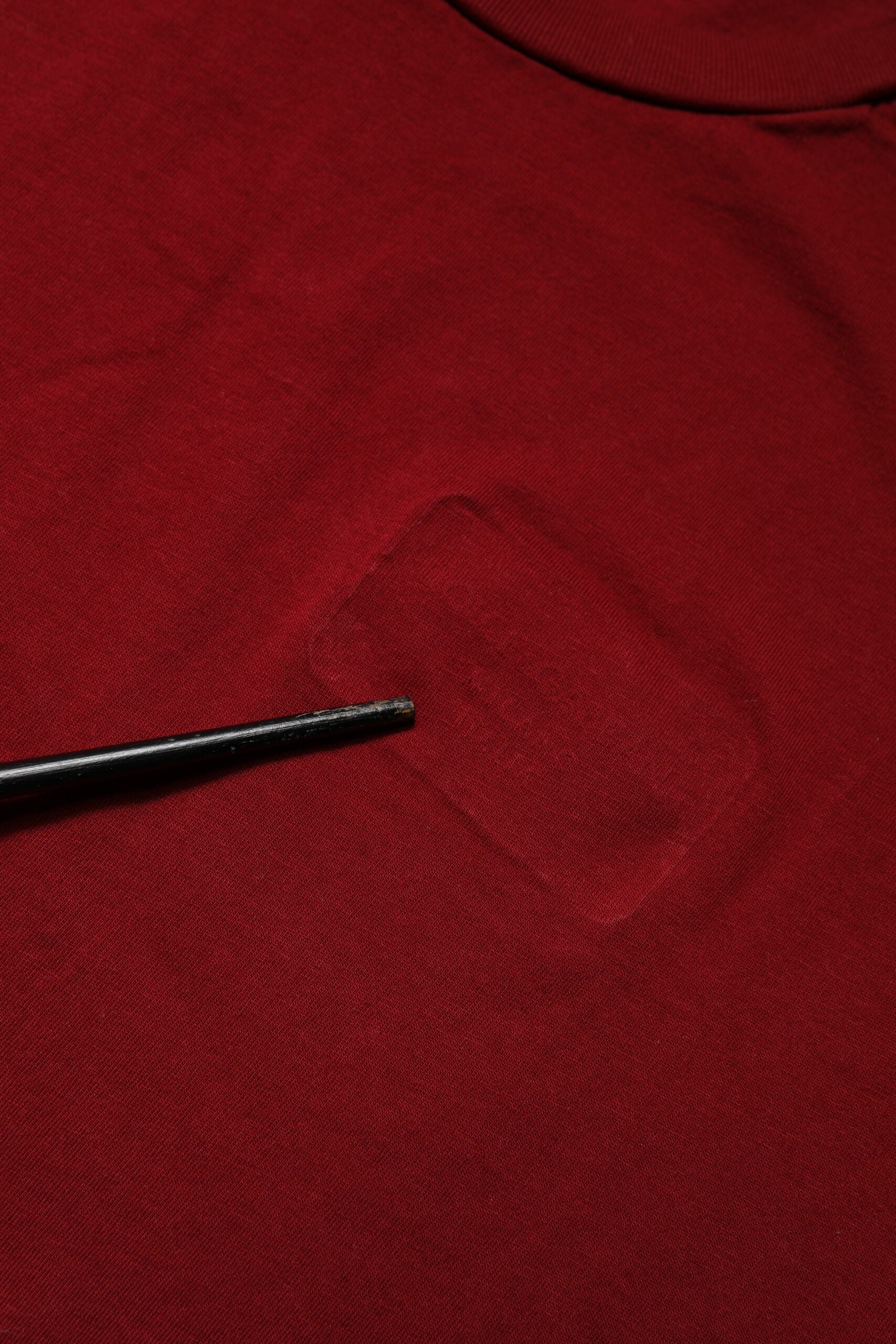 Dark Red Men Crew Neck Short Sleeve T-shirt