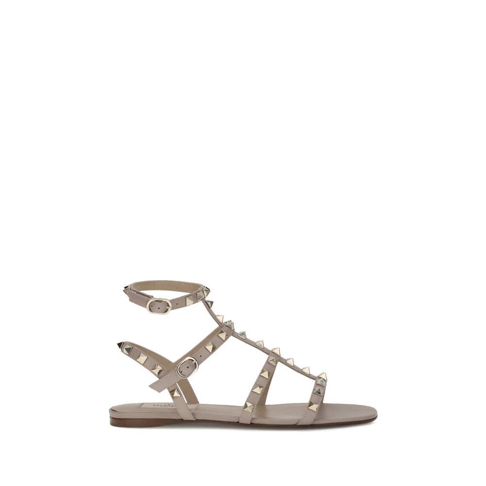 Gray Calf Leather Bos Taurus Sandals
