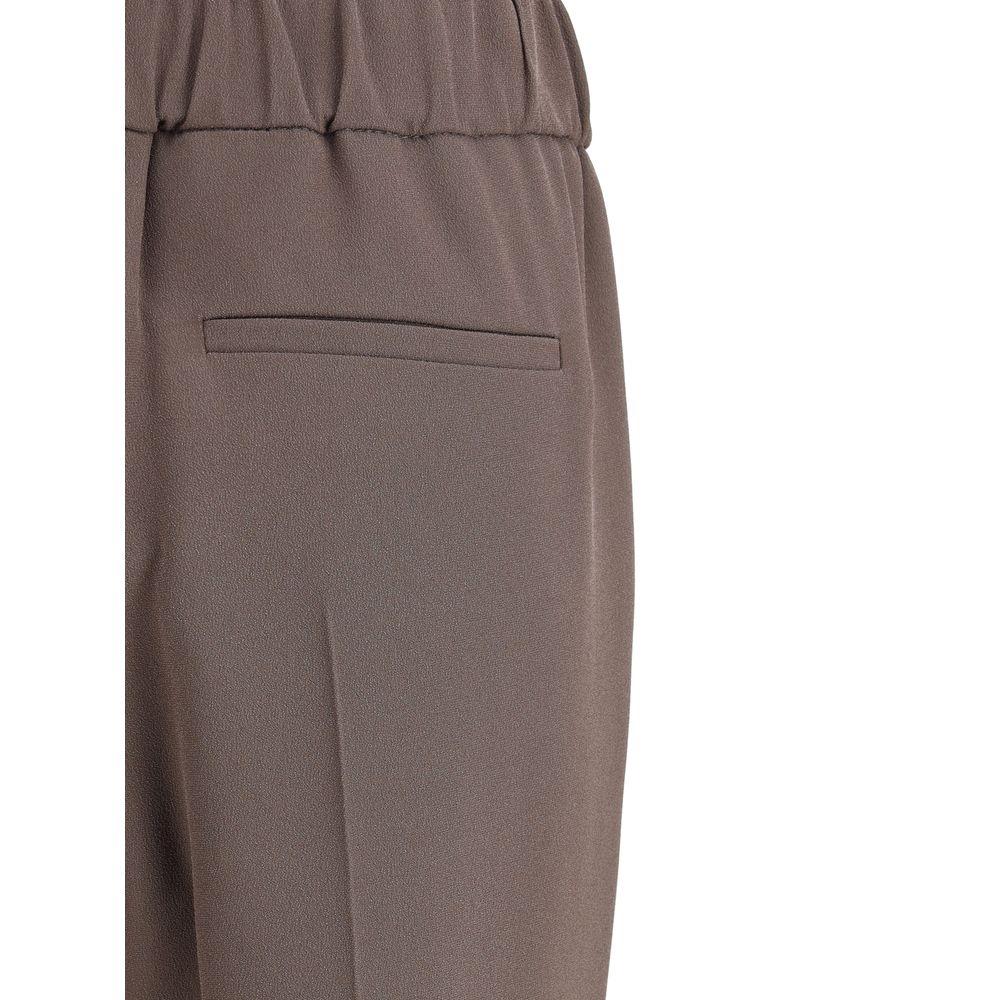 Gray Acetate Casual Pants