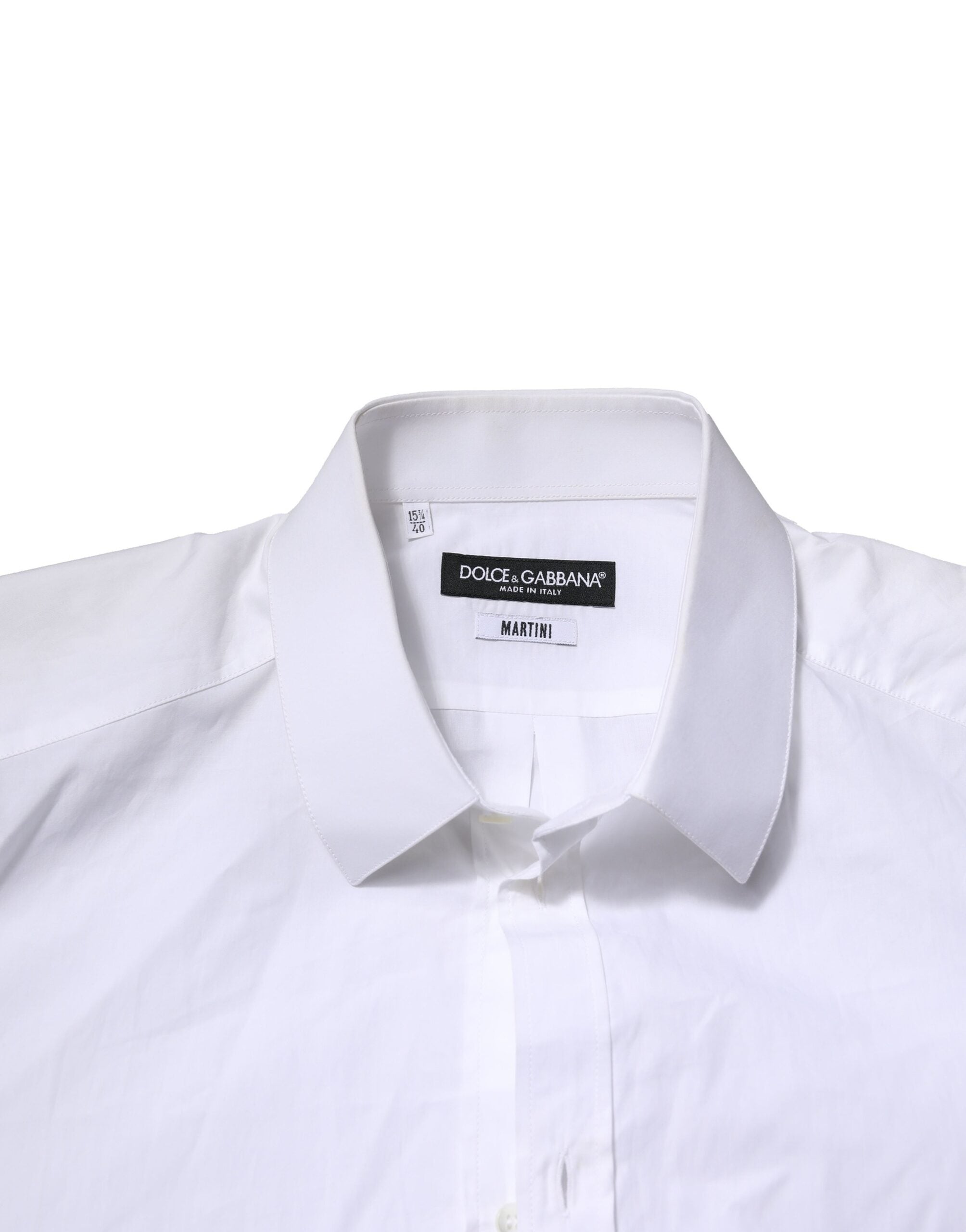White Cotton MARTINI Long Sleeve Formal Shirt