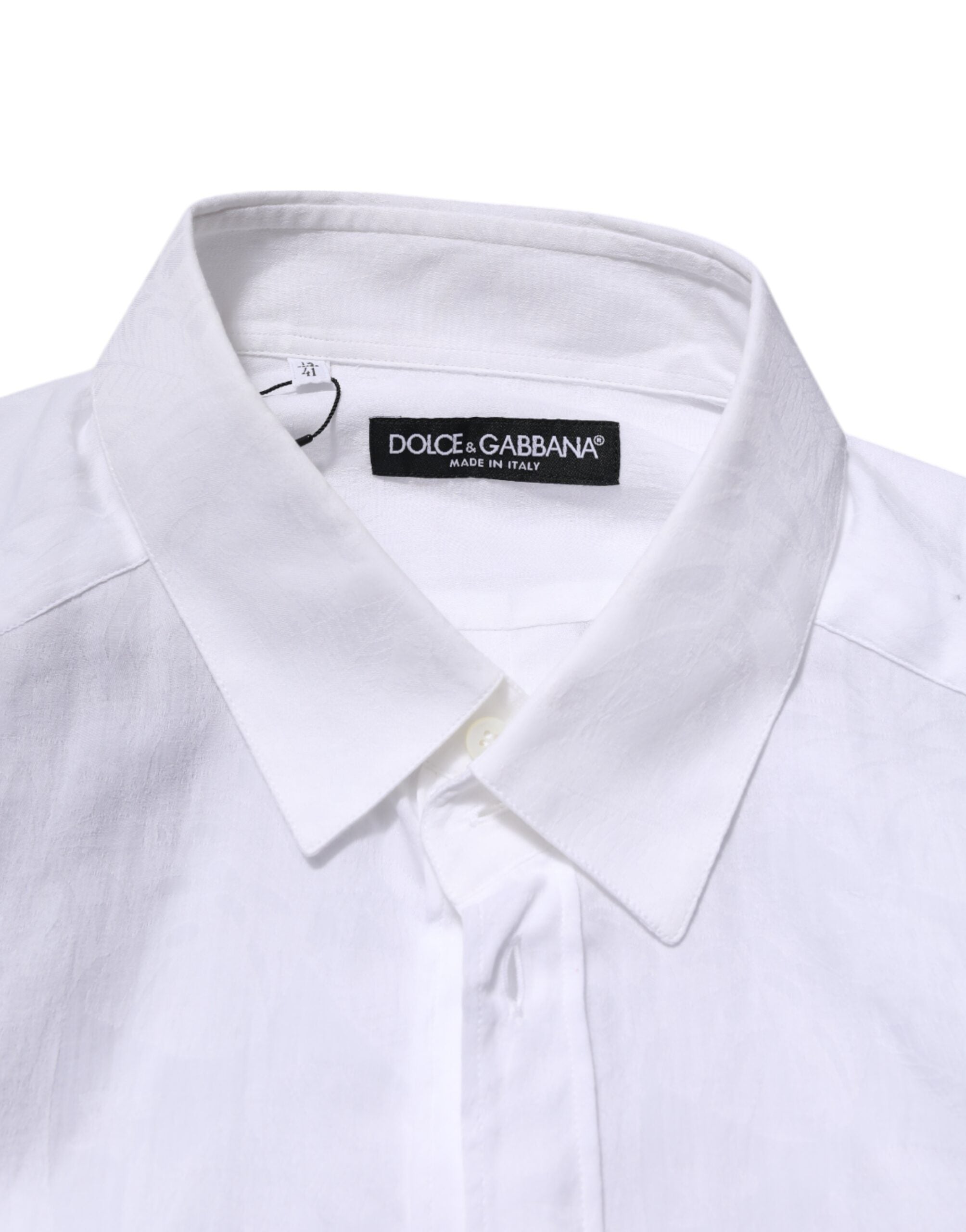White Cotton Long Sleeves Collared Formal Shirt
