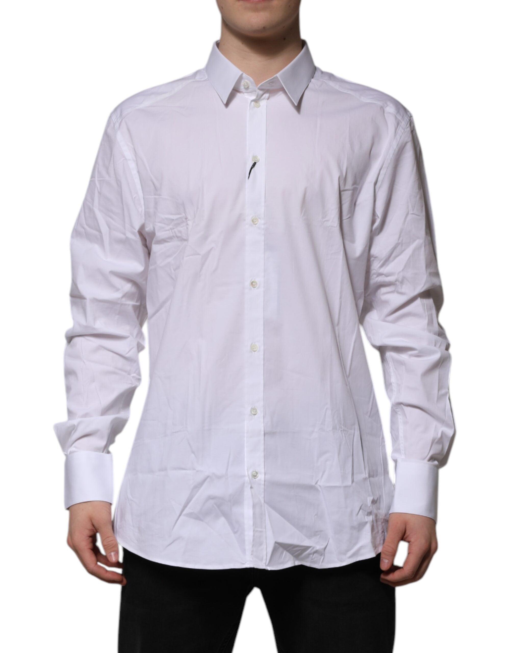 White GOLD Long Sleeve Dress Formal Shirt