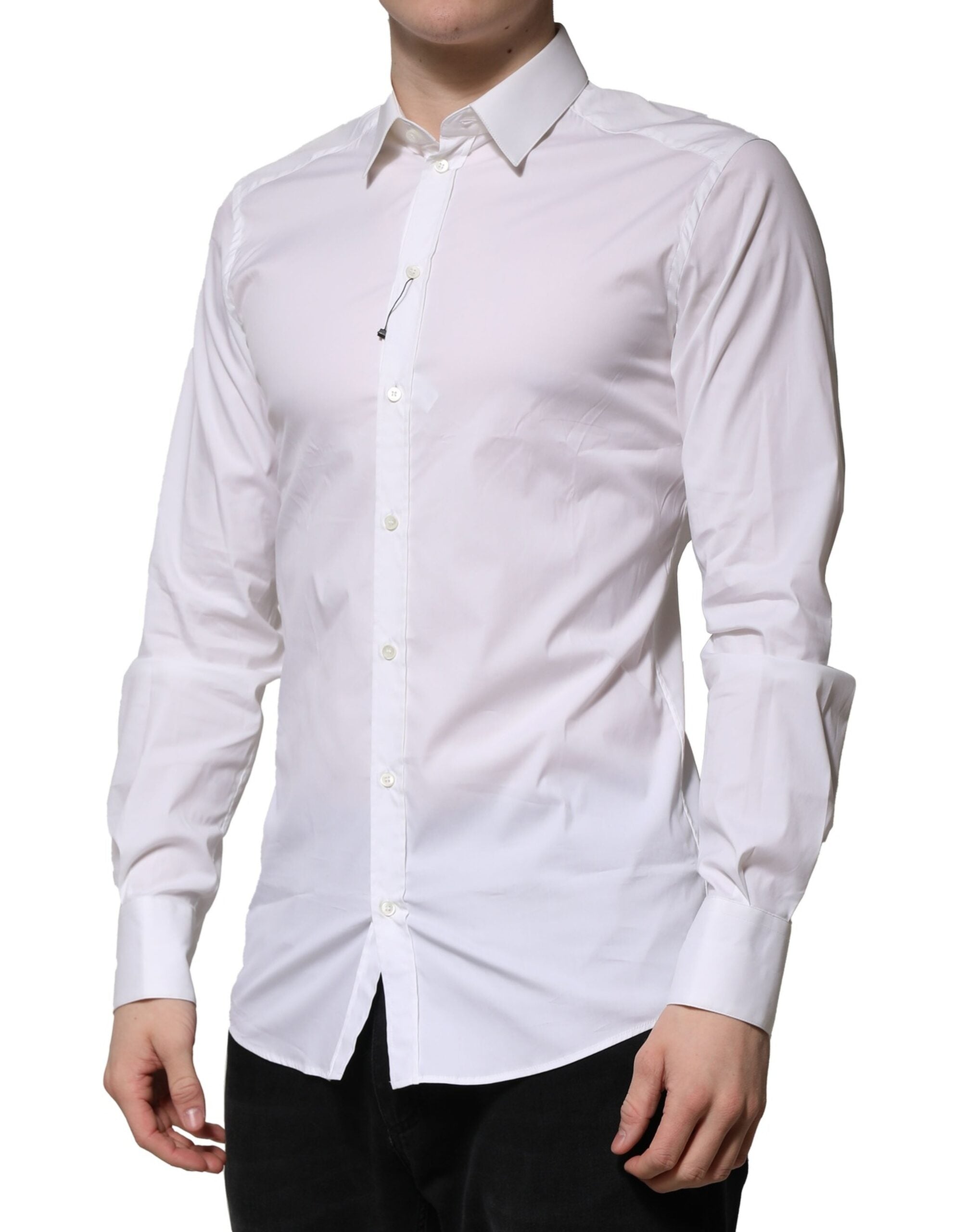 White GOLD Long Sleeve Dress Formal Shirt