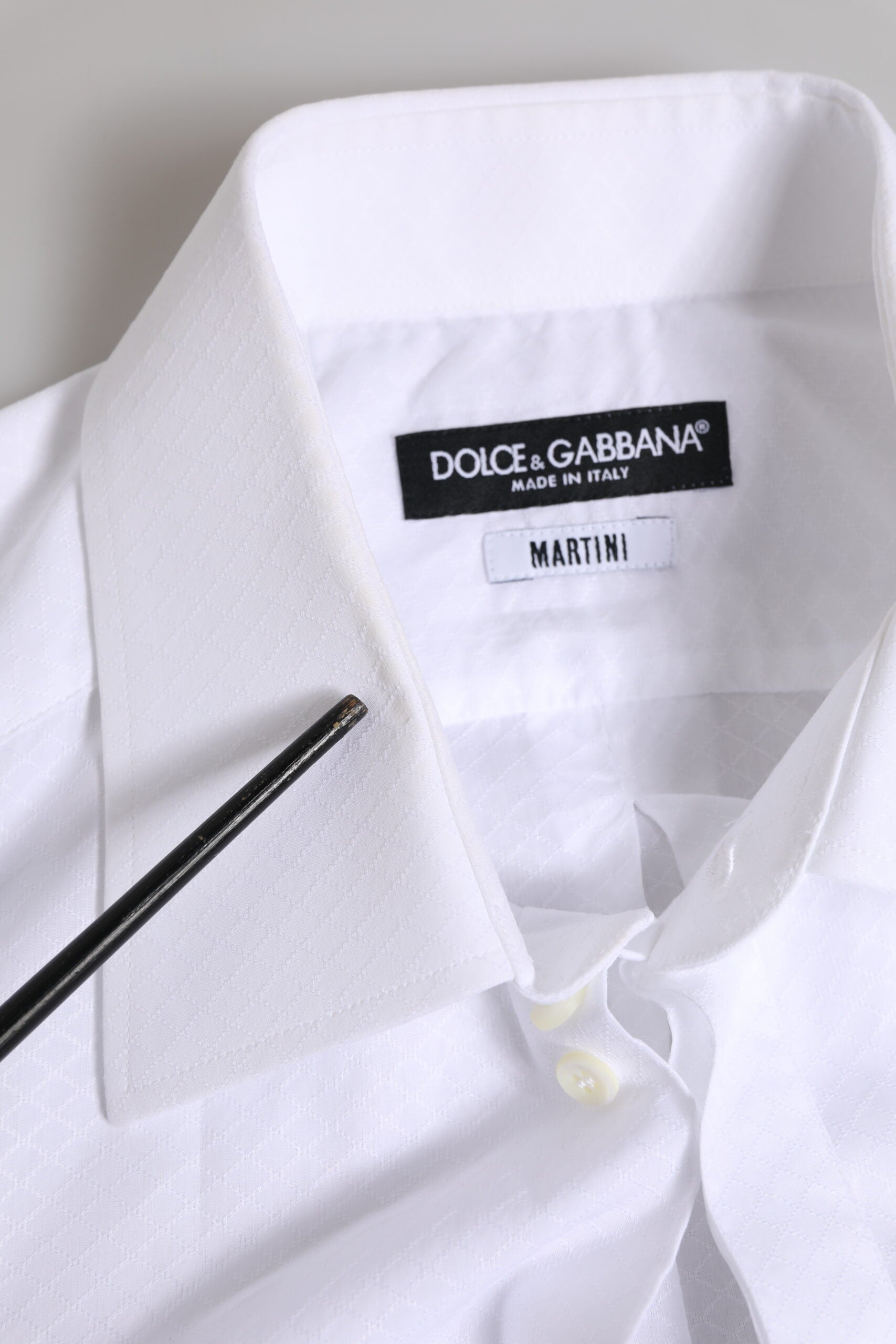 White MARTINI Cotton Men Dress Formal Shirt
