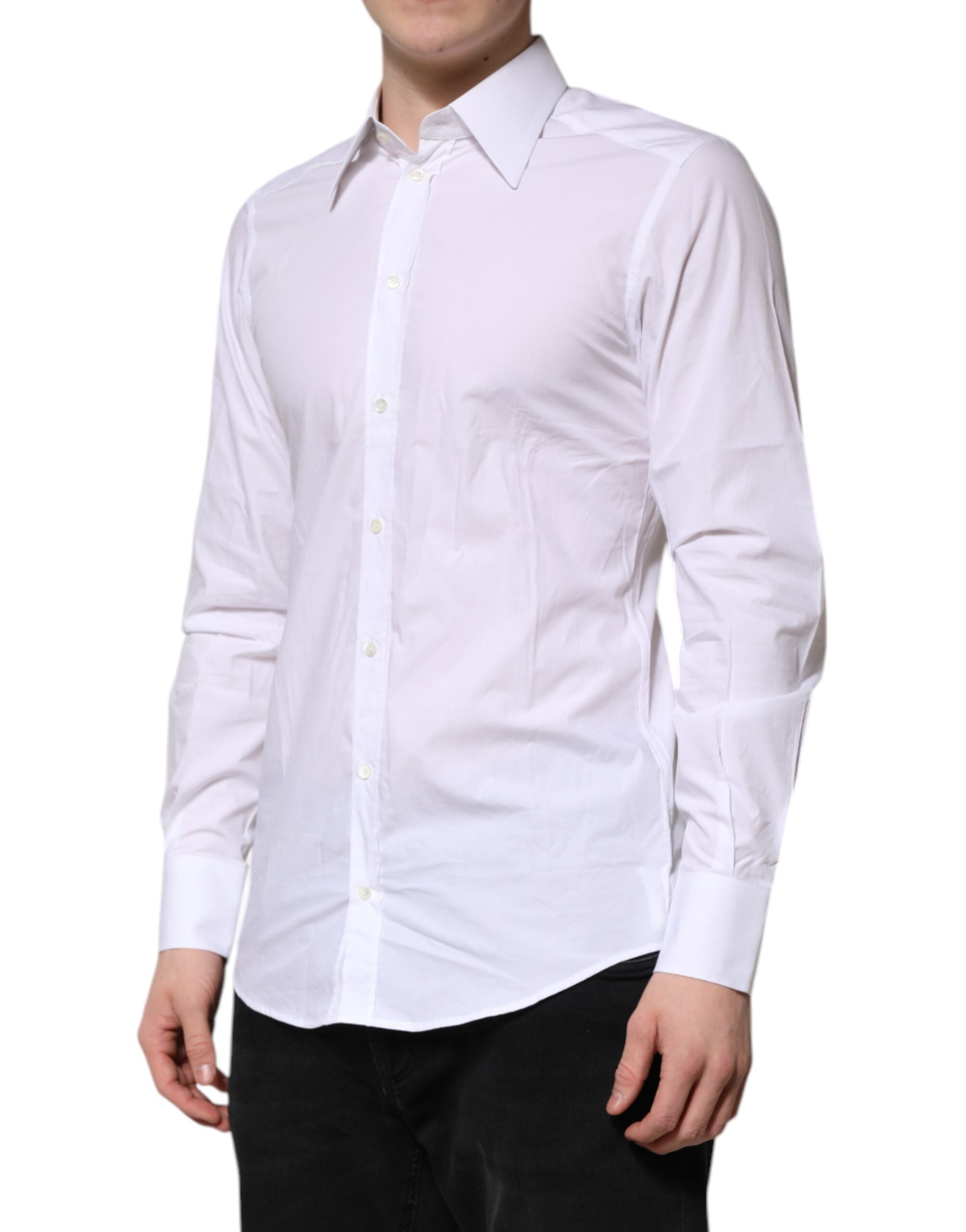 White GOLD Cotton Poplin Dress Formal Shirt