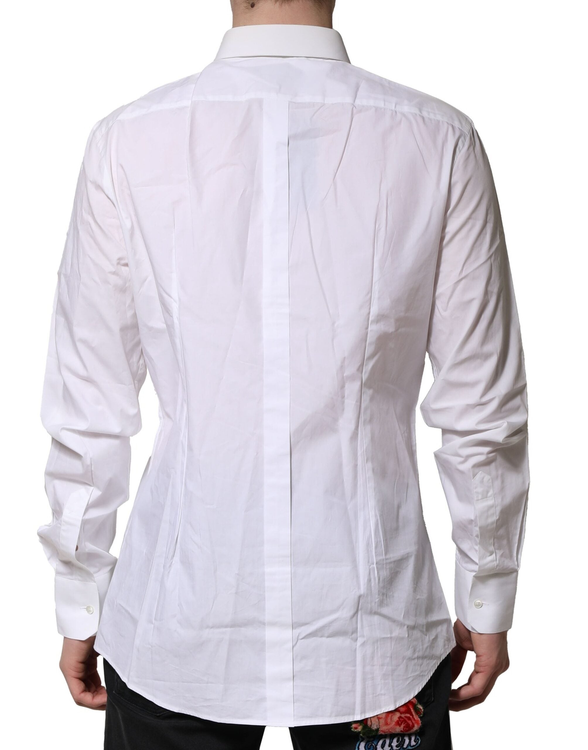 White GOLD Cotton Men Dress Formal Shirt