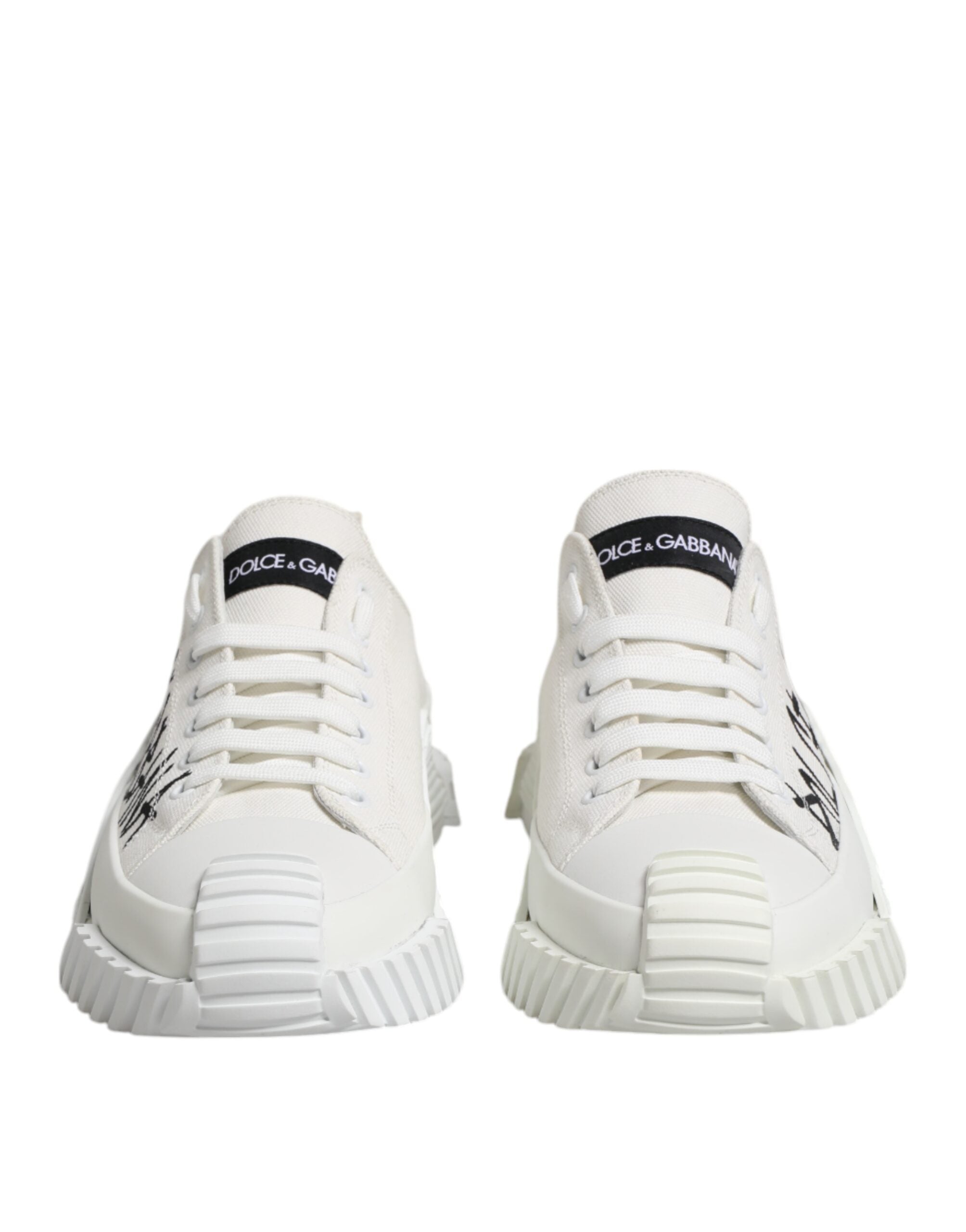 White Cotton NS1 Low Top Sneakers Shoes